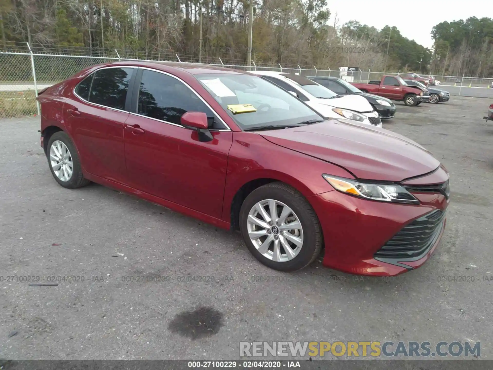 1 Photograph of a damaged car 4T1B11HKXKU815640 TOYOTA CAMRY 2019