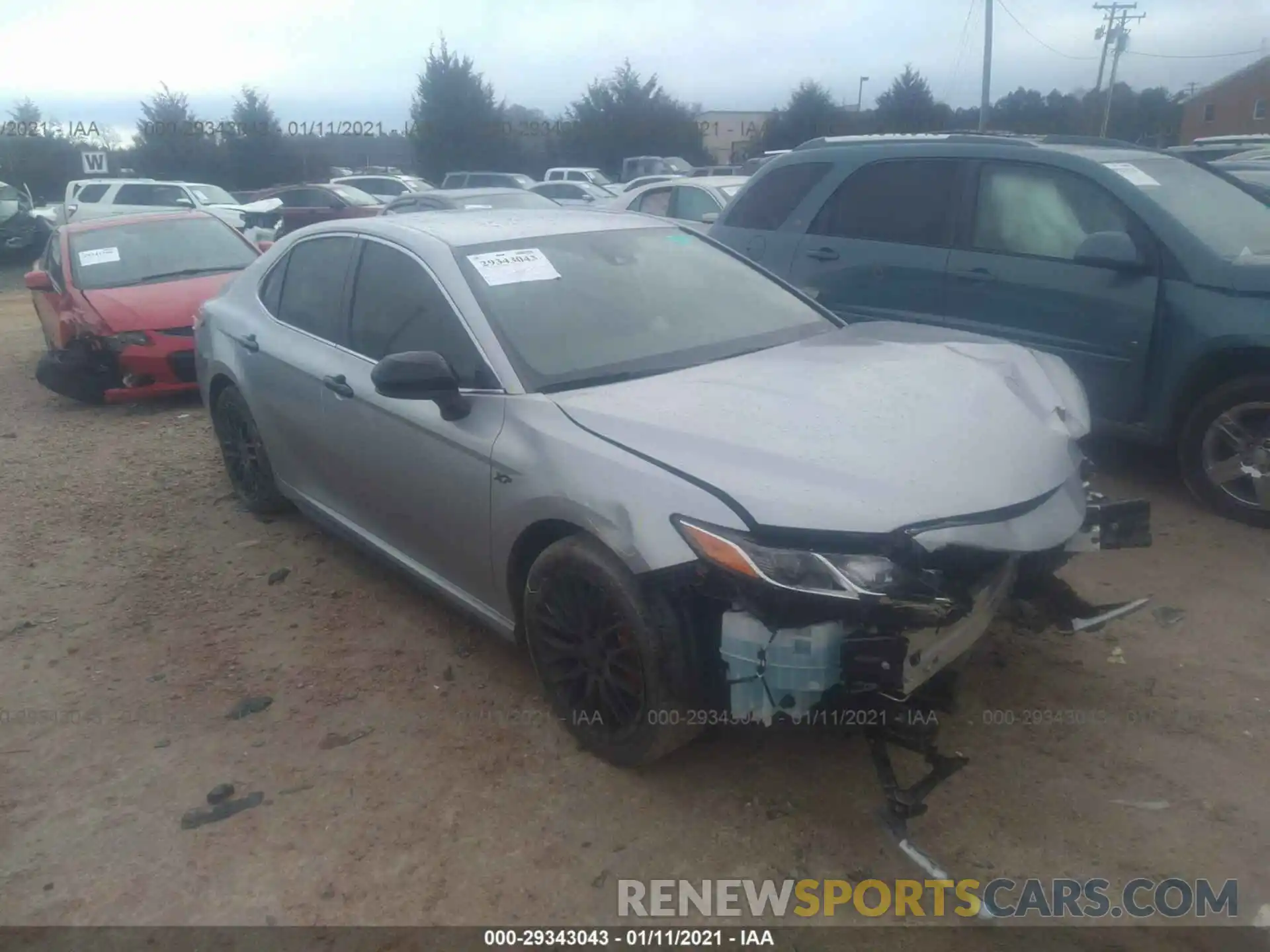 1 Photograph of a damaged car 4T1B11HKXKU821261 TOYOTA CAMRY 2019