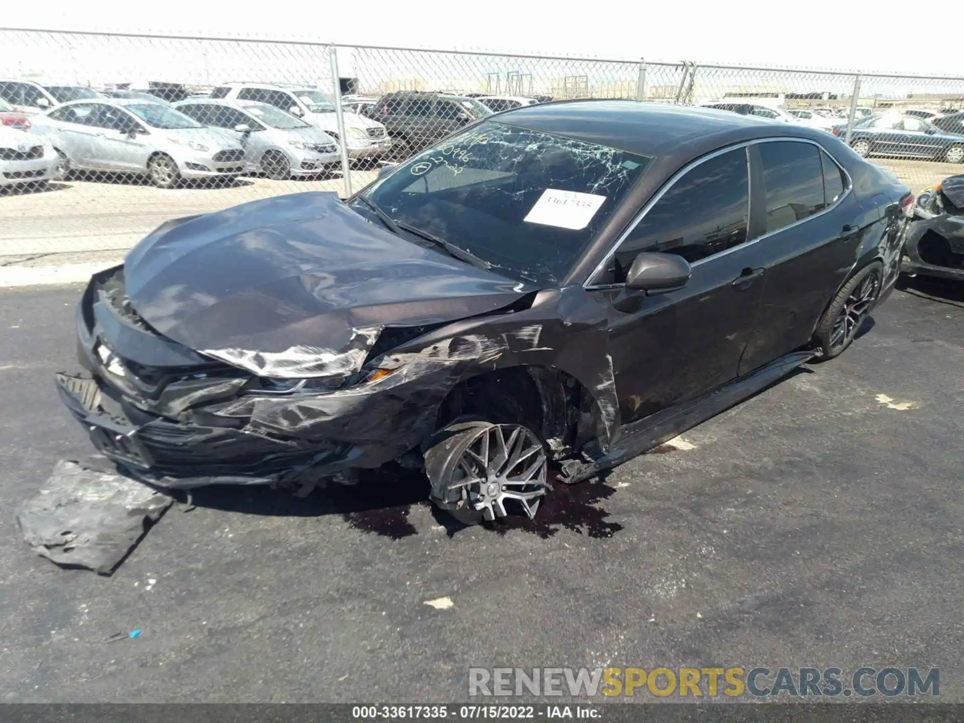 2 Photograph of a damaged car 4T1B11HKXKU823933 TOYOTA CAMRY 2019