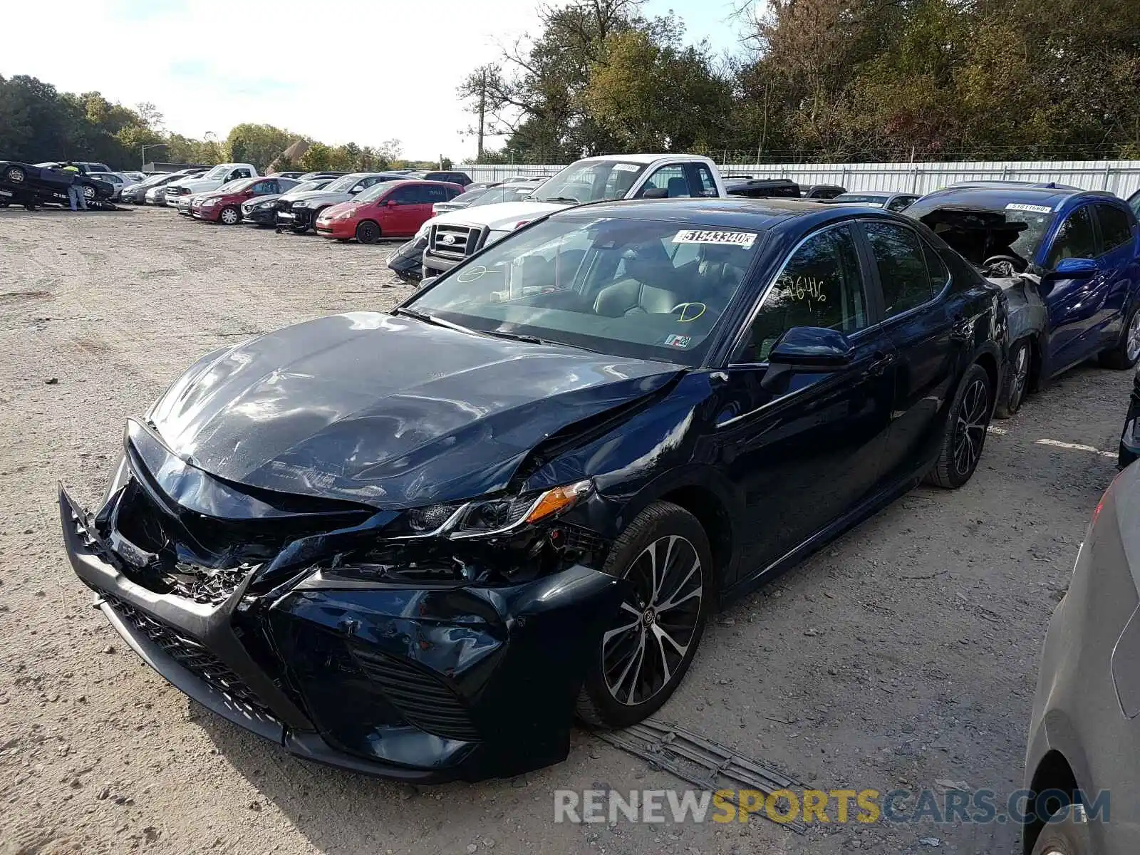 2 Photograph of a damaged car 4T1B11HKXKU825164 TOYOTA CAMRY 2019