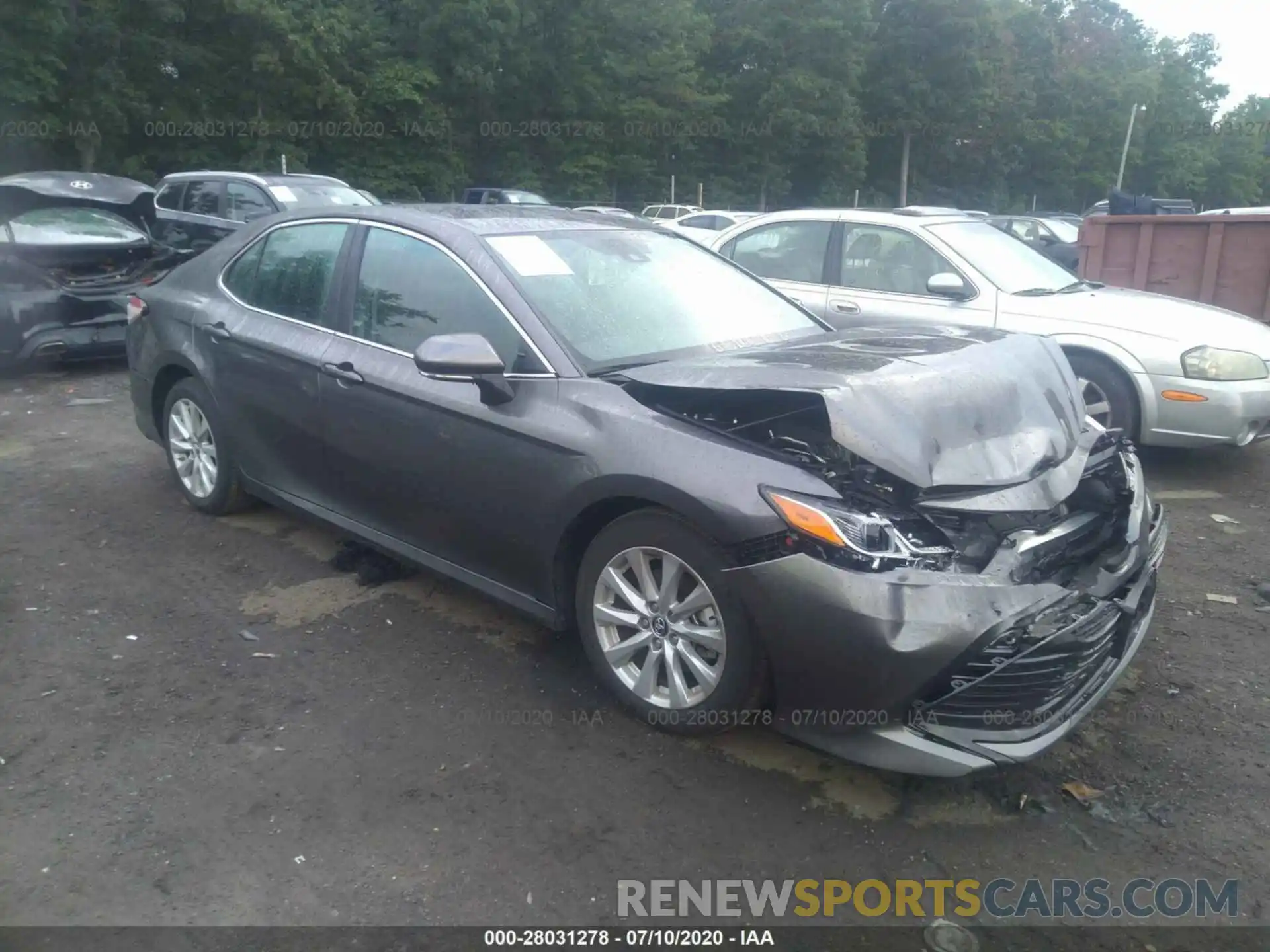 1 Photograph of a damaged car 4T1B11HKXKU827092 TOYOTA CAMRY 2019