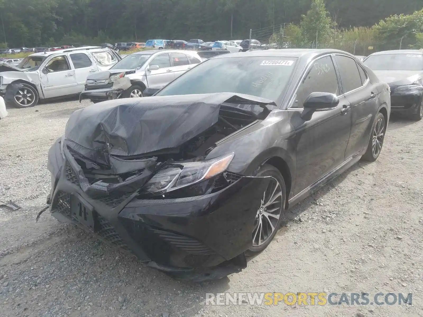 2 Photograph of a damaged car 4T1B11HKXKU841252 TOYOTA CAMRY 2019