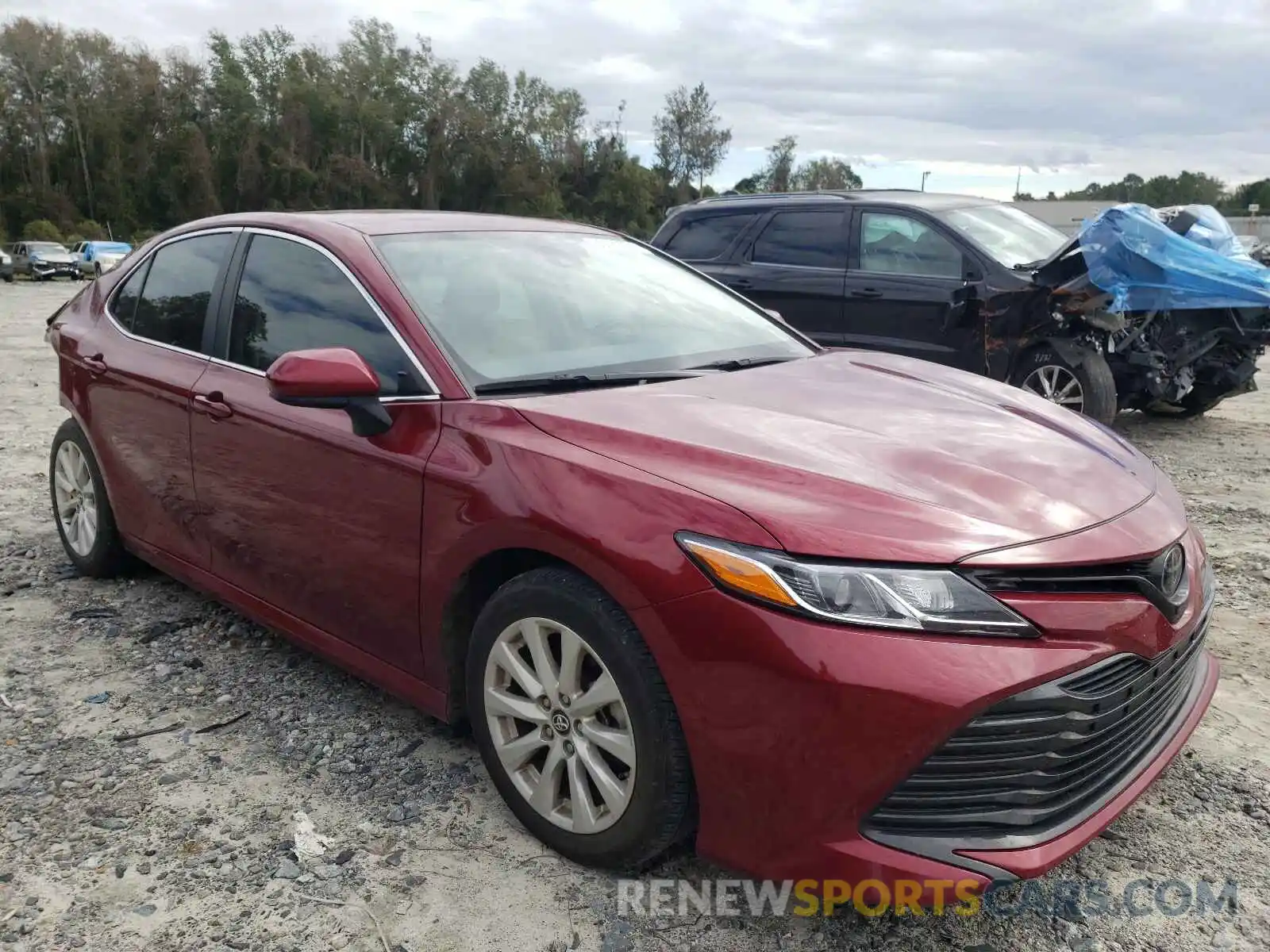 1 Photograph of a damaged car 4T1B11HKXKU842904 TOYOTA CAMRY 2019