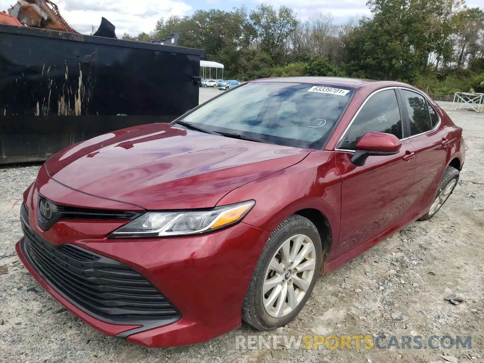 2 Photograph of a damaged car 4T1B11HKXKU842904 TOYOTA CAMRY 2019