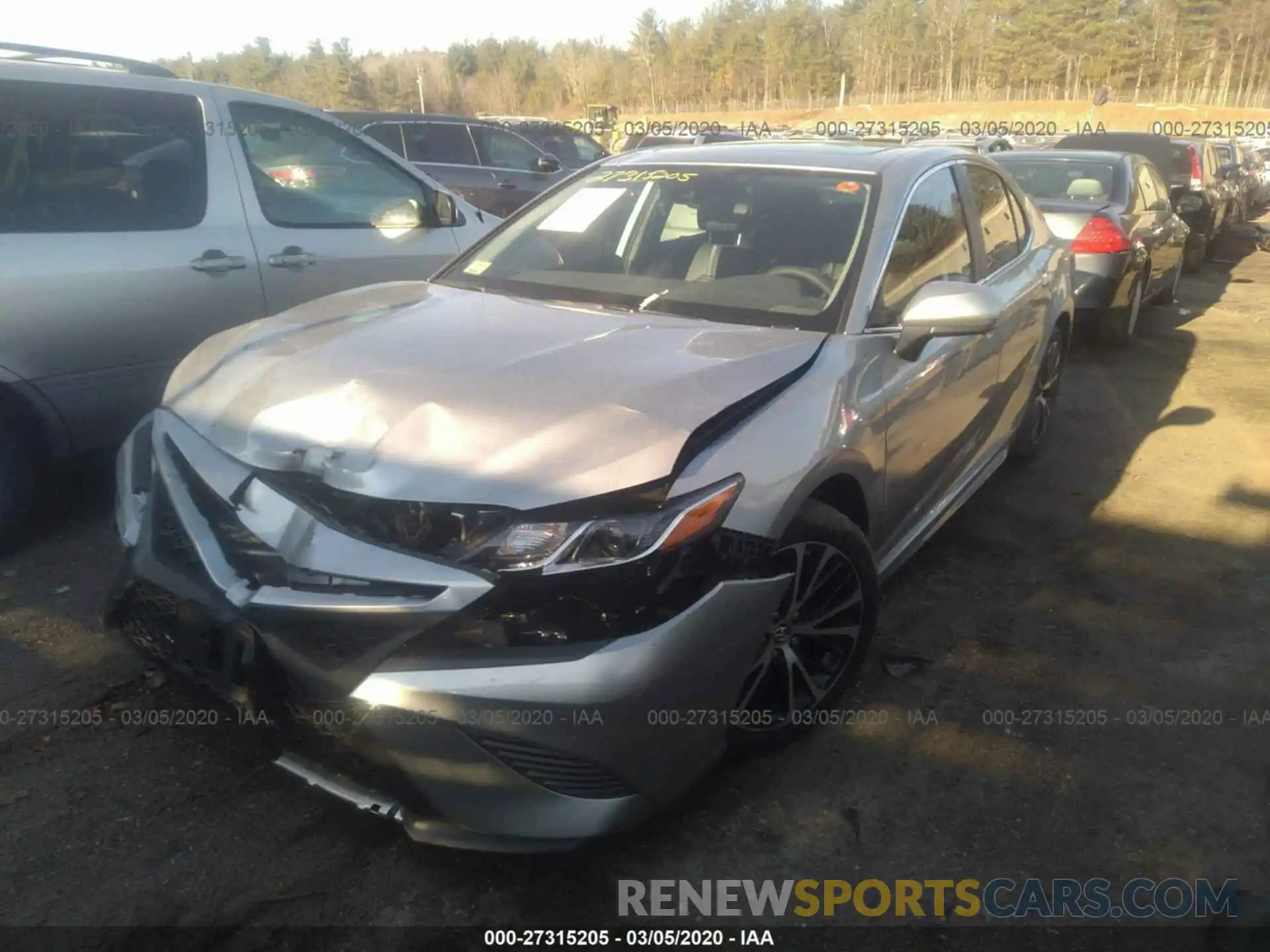 2 Photograph of a damaged car 4T1B11HKXKU843258 TOYOTA CAMRY 2019