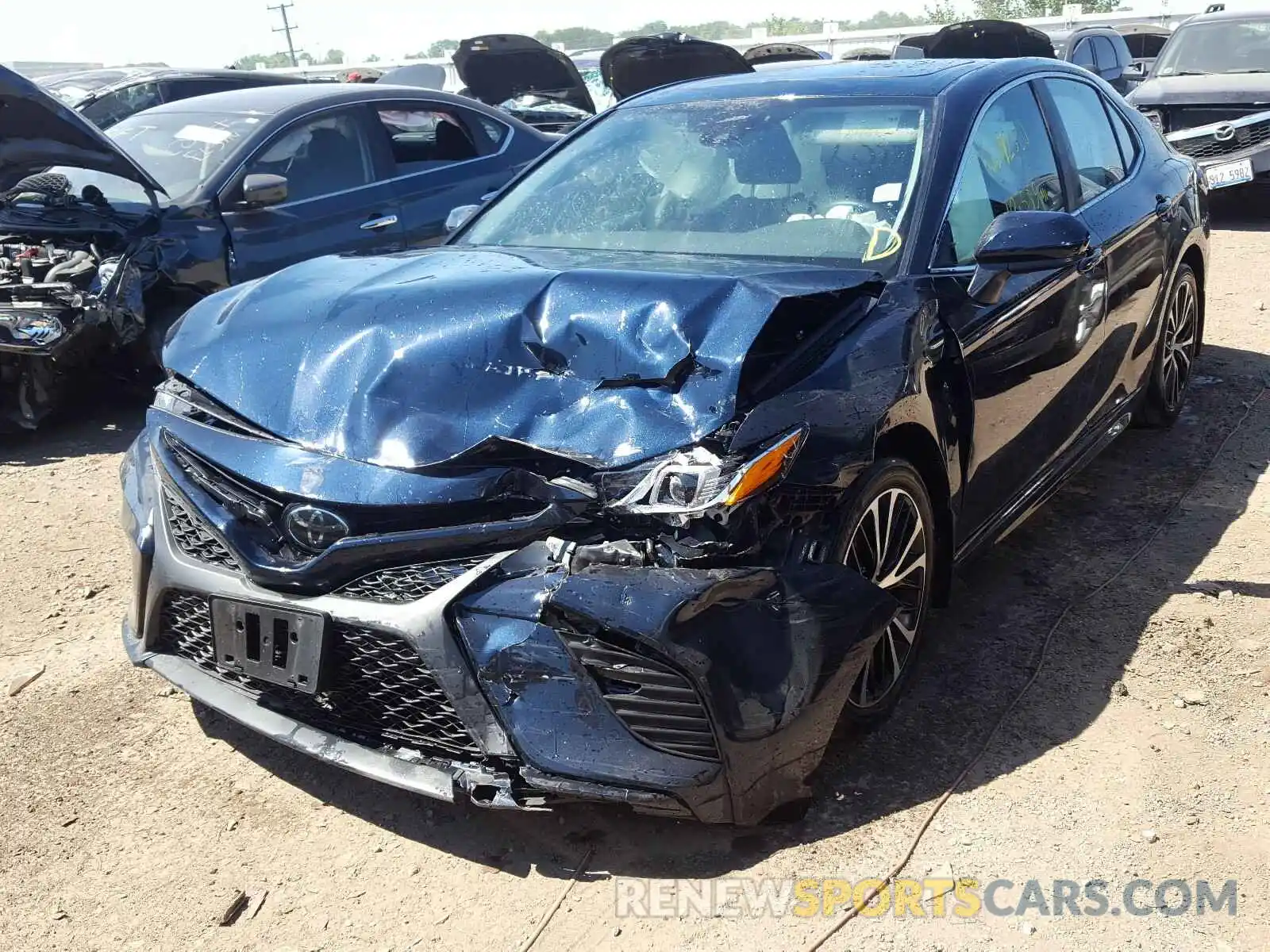 2 Photograph of a damaged car 4T1B11HKXKU848685 TOYOTA CAMRY 2019