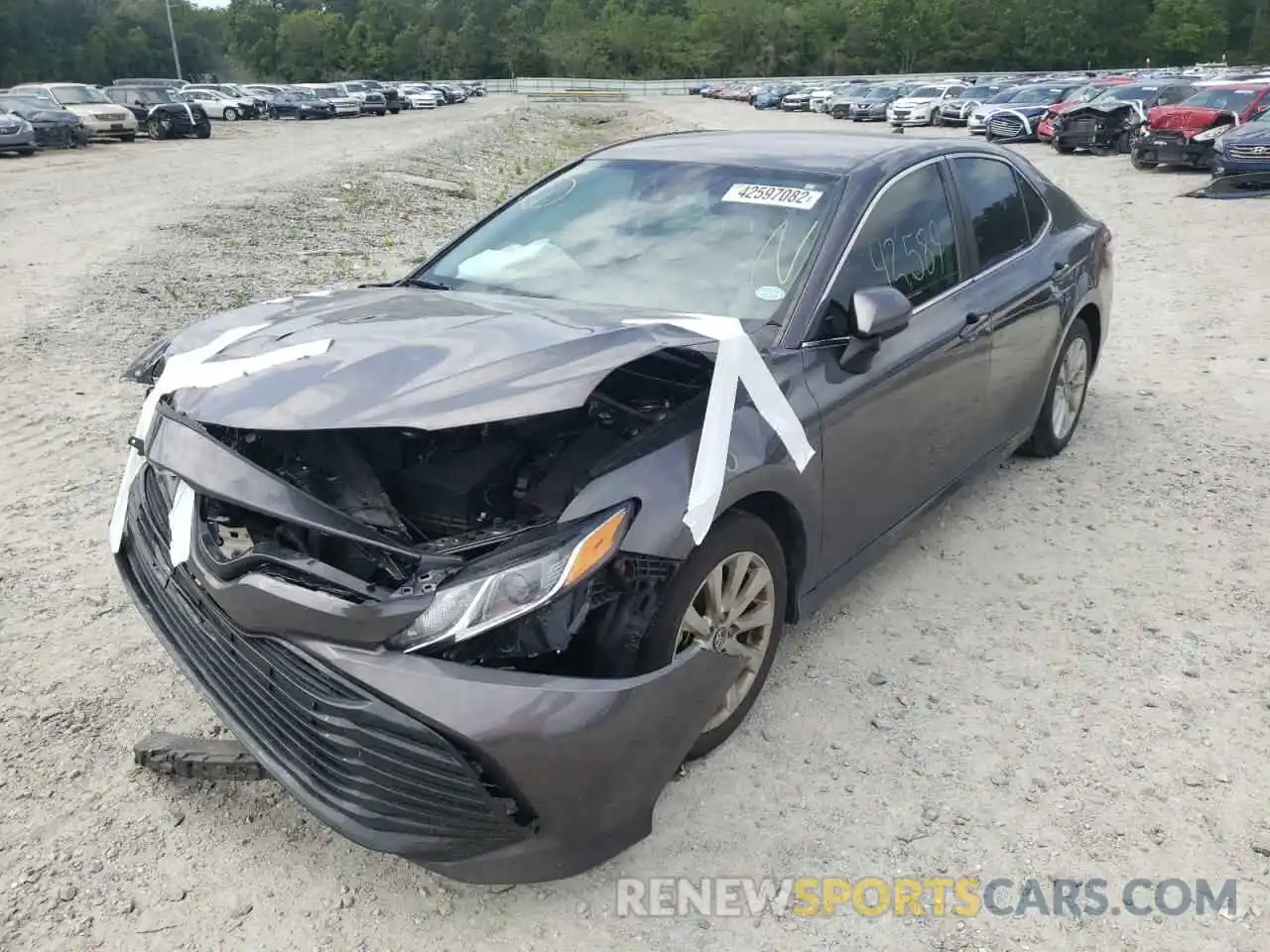 2 Photograph of a damaged car 4T1B11HKXKU851926 TOYOTA CAMRY 2019