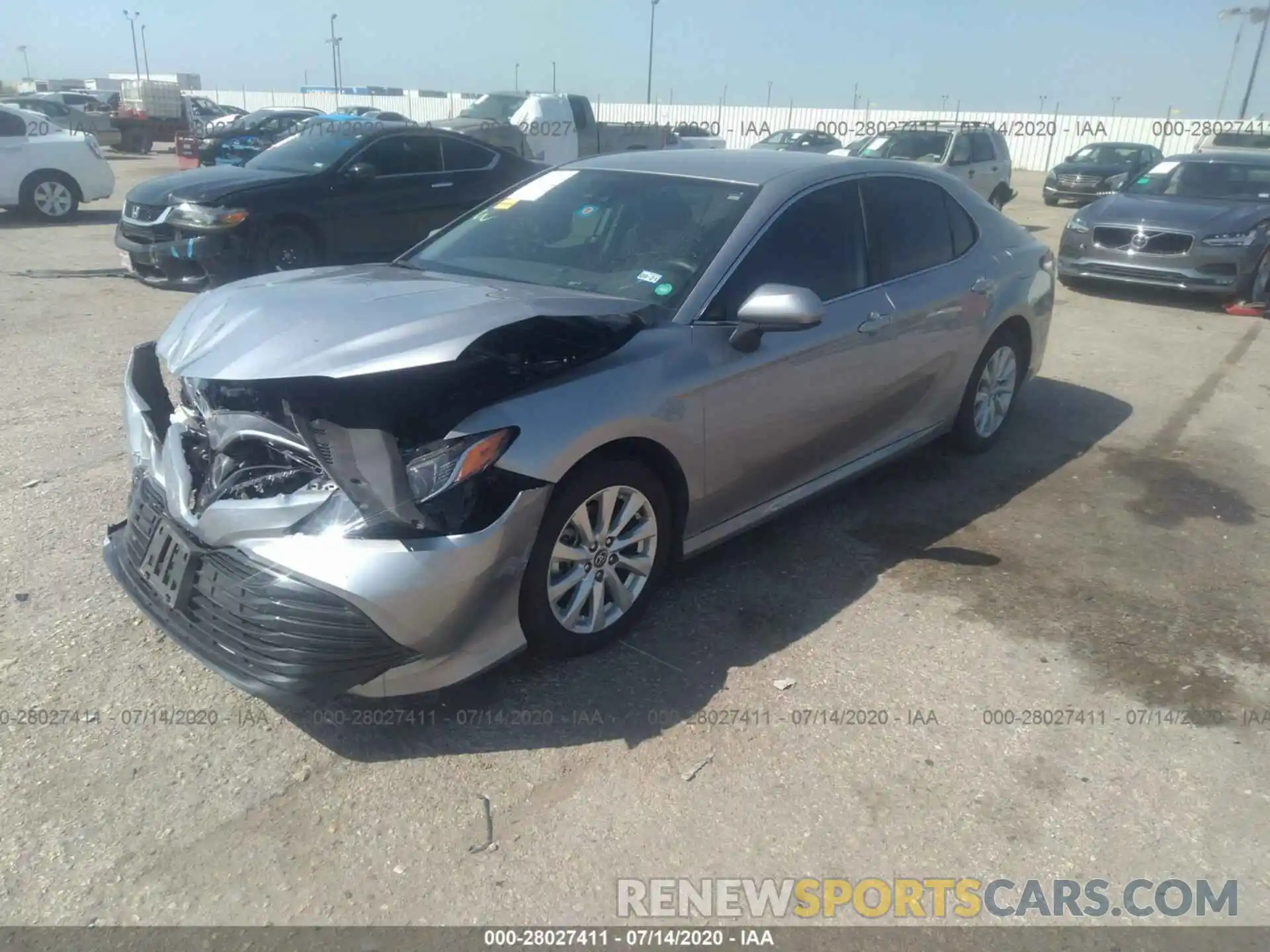 2 Photograph of a damaged car 4T1B11HKXKU852171 TOYOTA CAMRY 2019