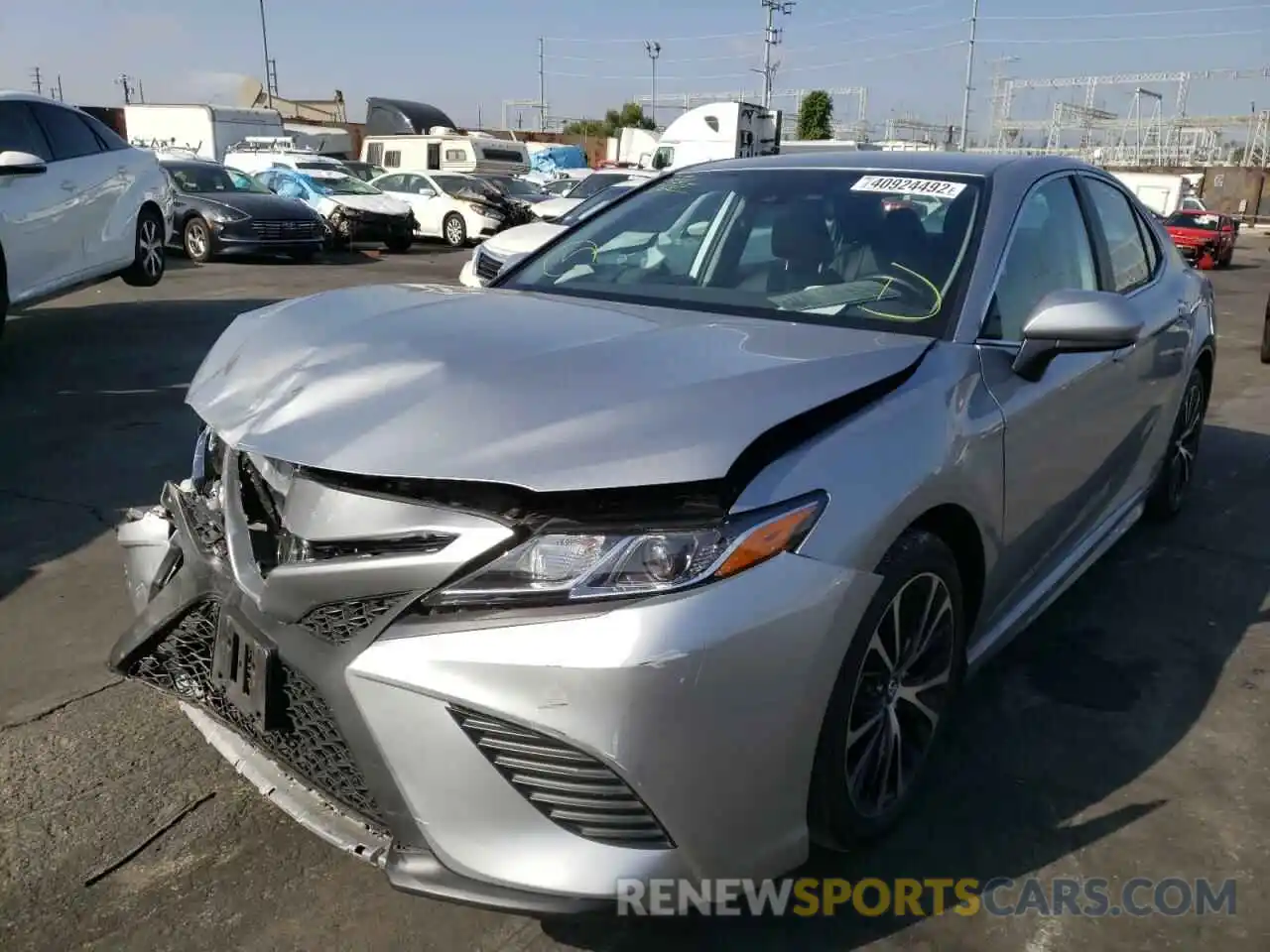 2 Photograph of a damaged car 4T1B11HKXKU853790 TOYOTA CAMRY 2019