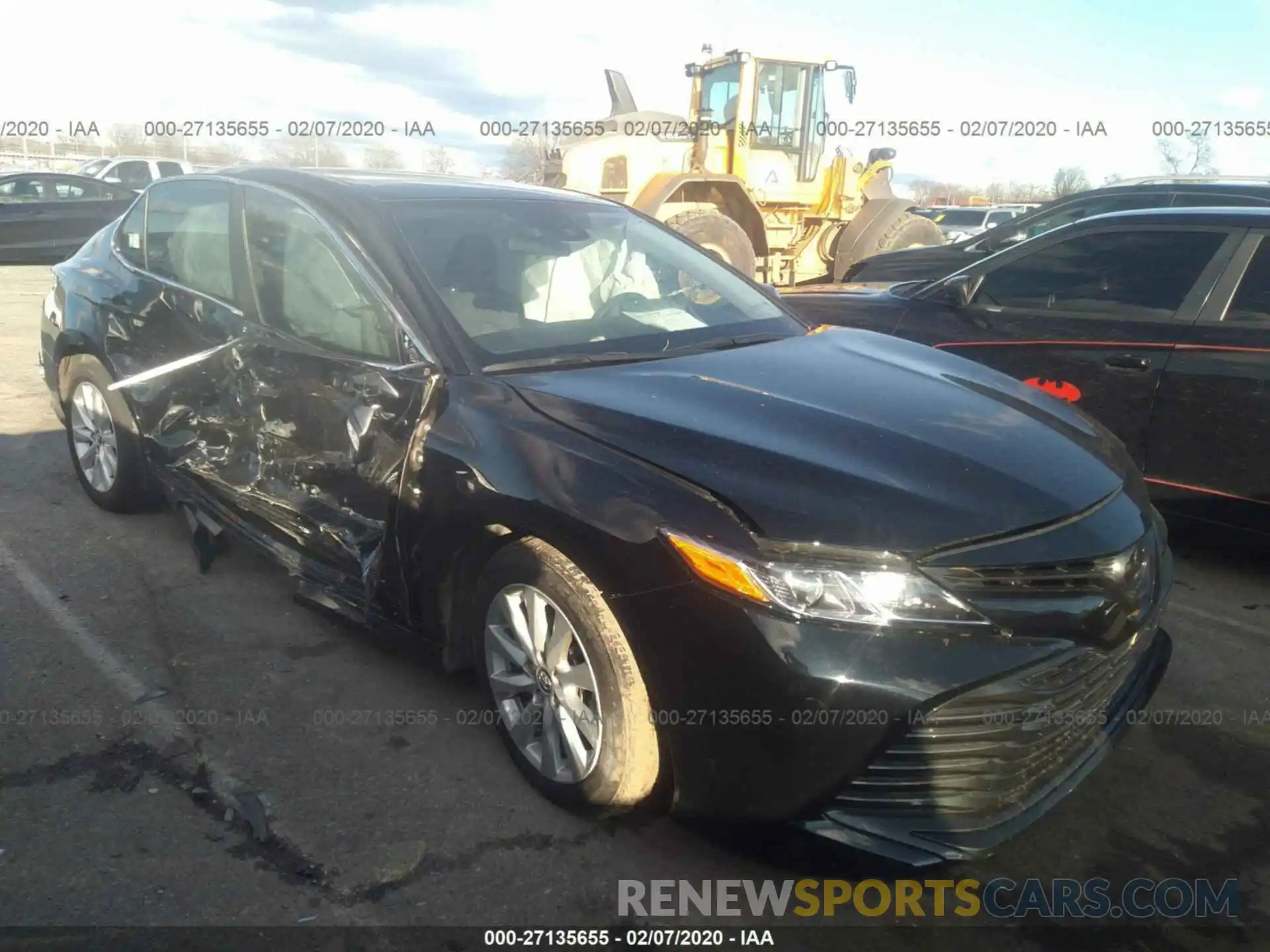 1 Photograph of a damaged car 4T1B11HKXKU854888 TOYOTA CAMRY 2019