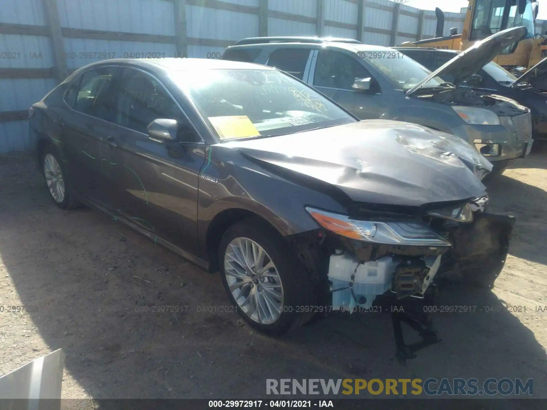 1 Photograph of a damaged car 4T1B21HK0KU010288 TOYOTA CAMRY 2019