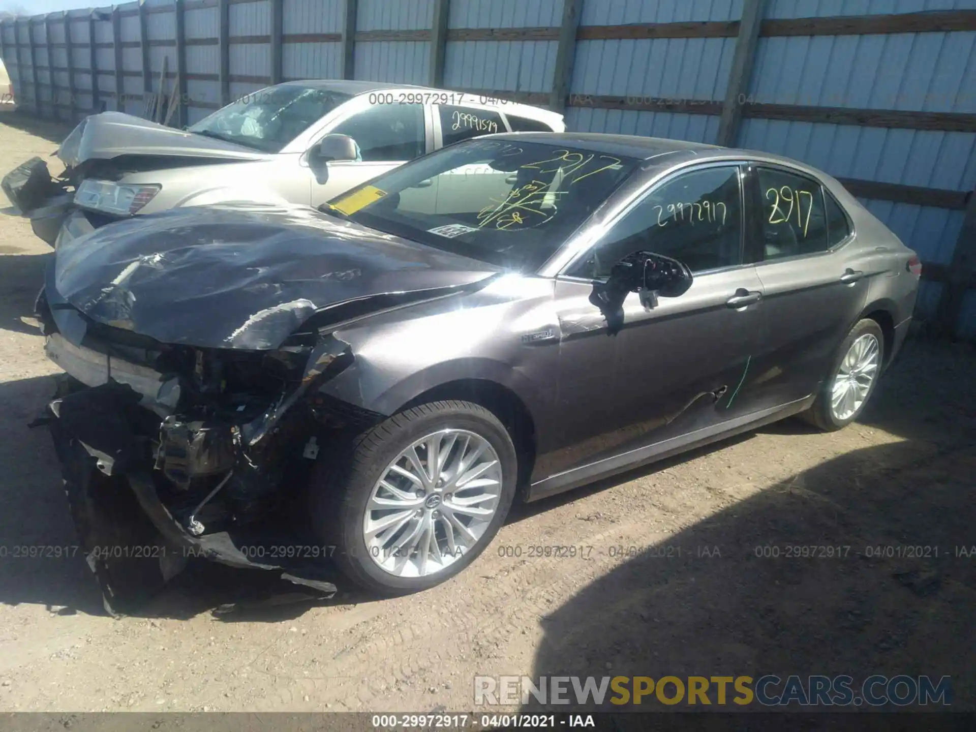 2 Photograph of a damaged car 4T1B21HK0KU010288 TOYOTA CAMRY 2019