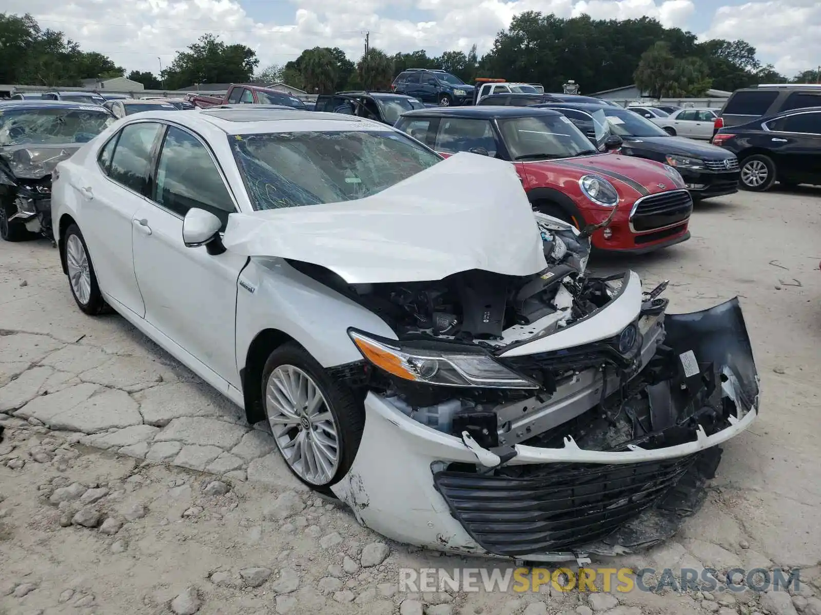 1 Photograph of a damaged car 4T1B21HK0KU514081 TOYOTA CAMRY 2019