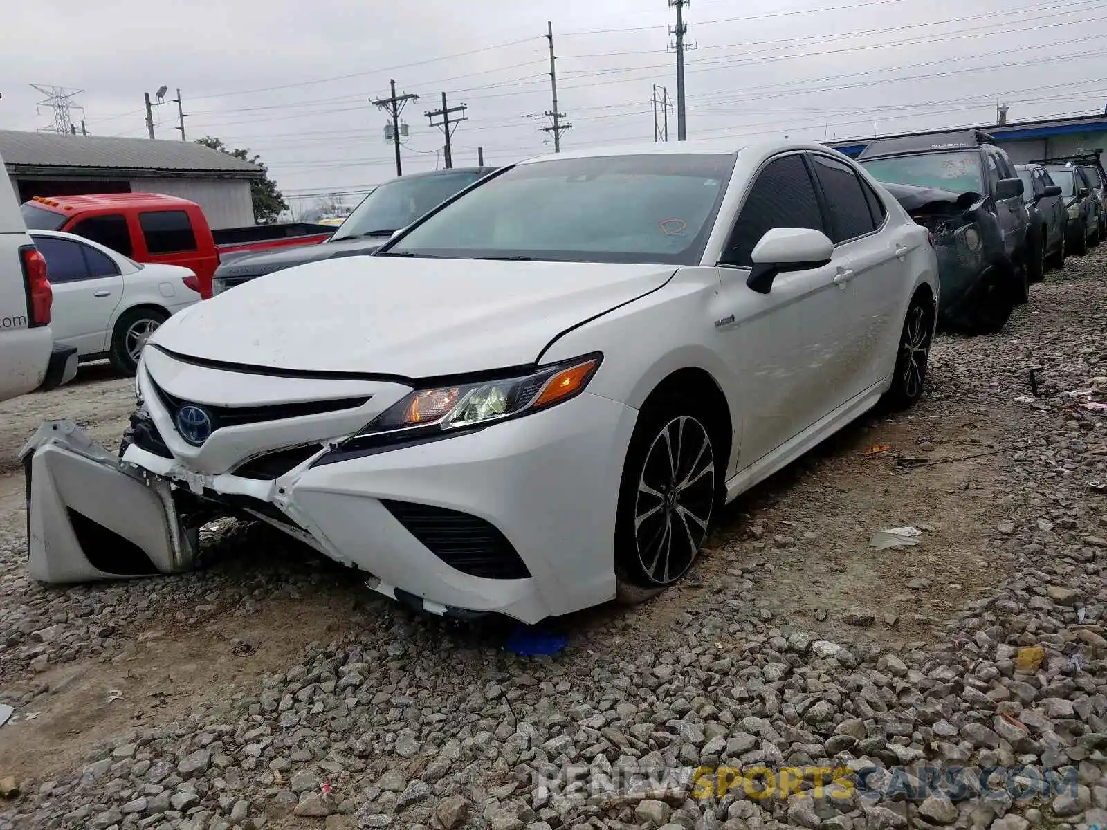 2 Photograph of a damaged car 4T1B21HK1KU012244 TOYOTA CAMRY 2019