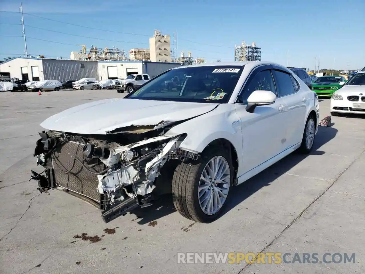 2 Photograph of a damaged car 4T1B21HK3KU513393 TOYOTA CAMRY 2019