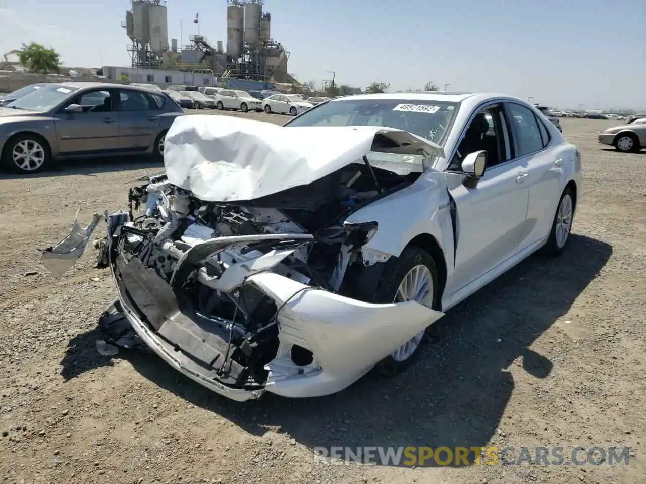 2 Photograph of a damaged car 4T1B21HK3KU521638 TOYOTA CAMRY 2019