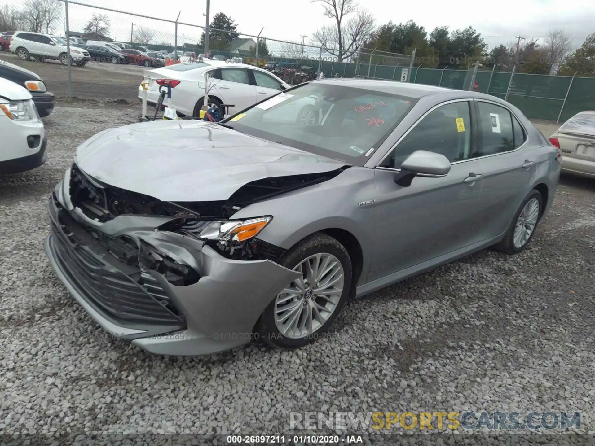 2 Photograph of a damaged car 4T1B21HK4KU010634 TOYOTA CAMRY 2019