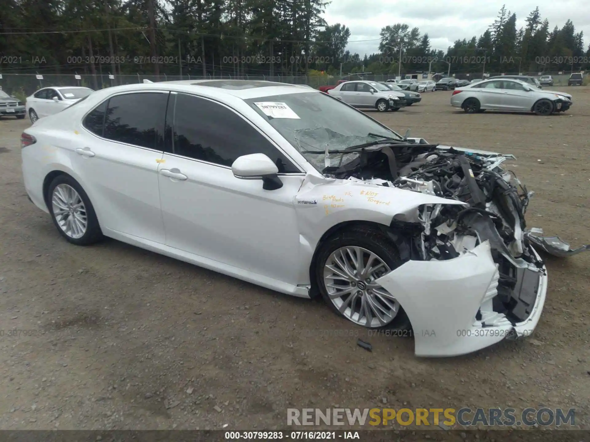 1 Photograph of a damaged car 4T1B21HK5KU013350 TOYOTA CAMRY 2019