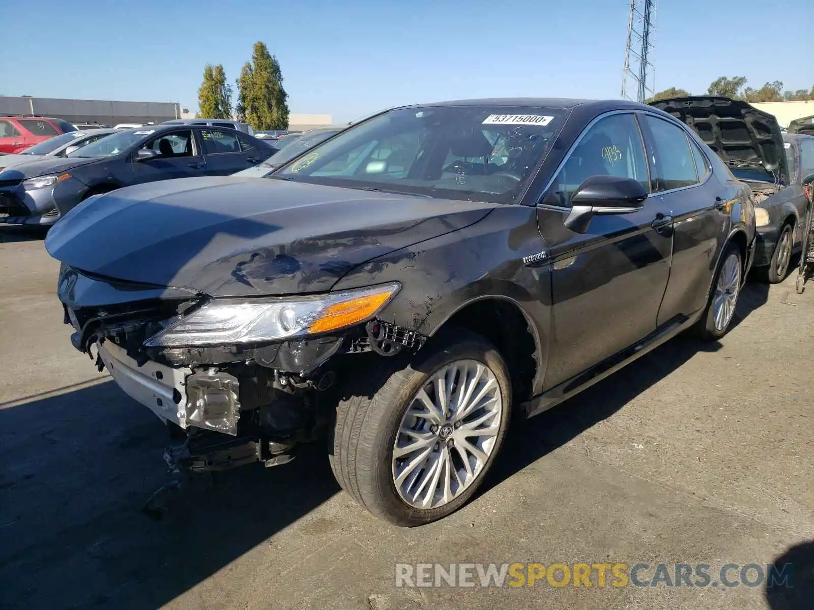 2 Photograph of a damaged car 4T1B21HK5KU520054 TOYOTA CAMRY 2019