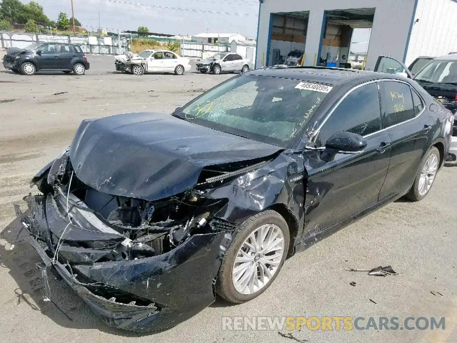 2 Photograph of a damaged car 4T1B21HK6KU010571 TOYOTA CAMRY 2019