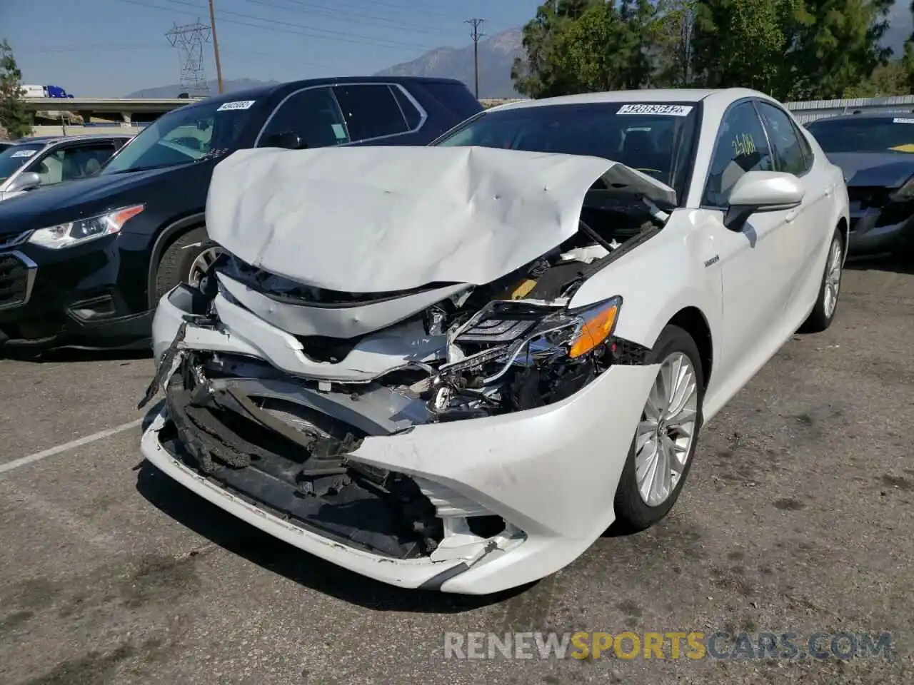 2 Photograph of a damaged car 4T1B21HK6KU515624 TOYOTA CAMRY 2019