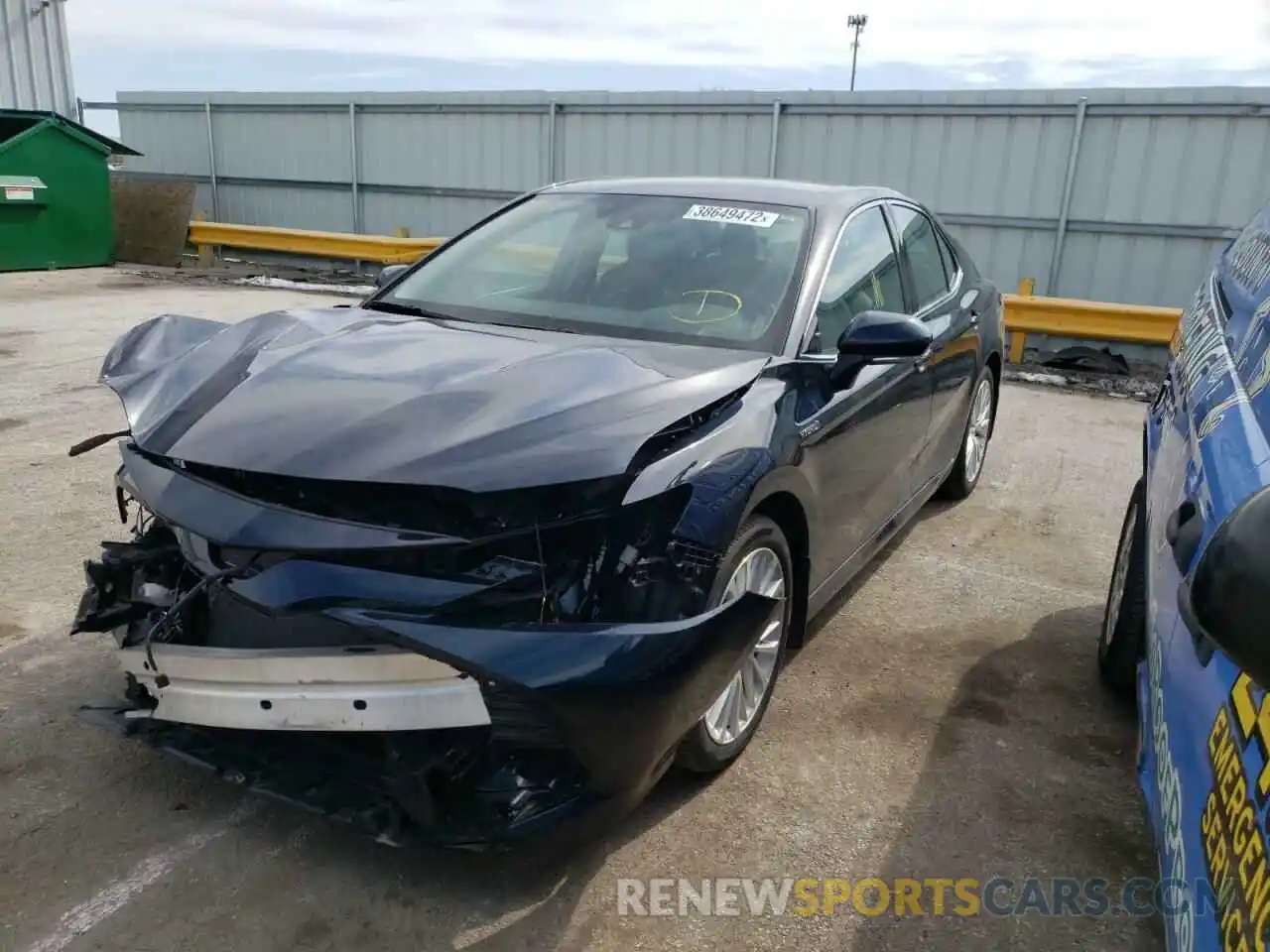 2 Photograph of a damaged car 4T1B21HK6KU516269 TOYOTA CAMRY 2019