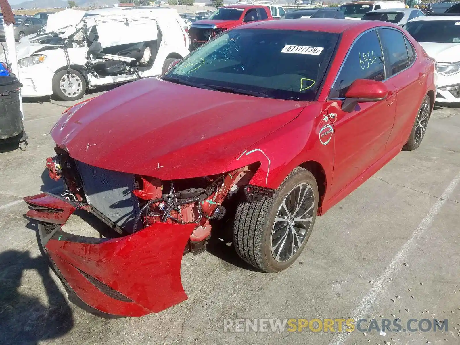 2 Photograph of a damaged car 4T1B21HK7KU010126 TOYOTA CAMRY 2019