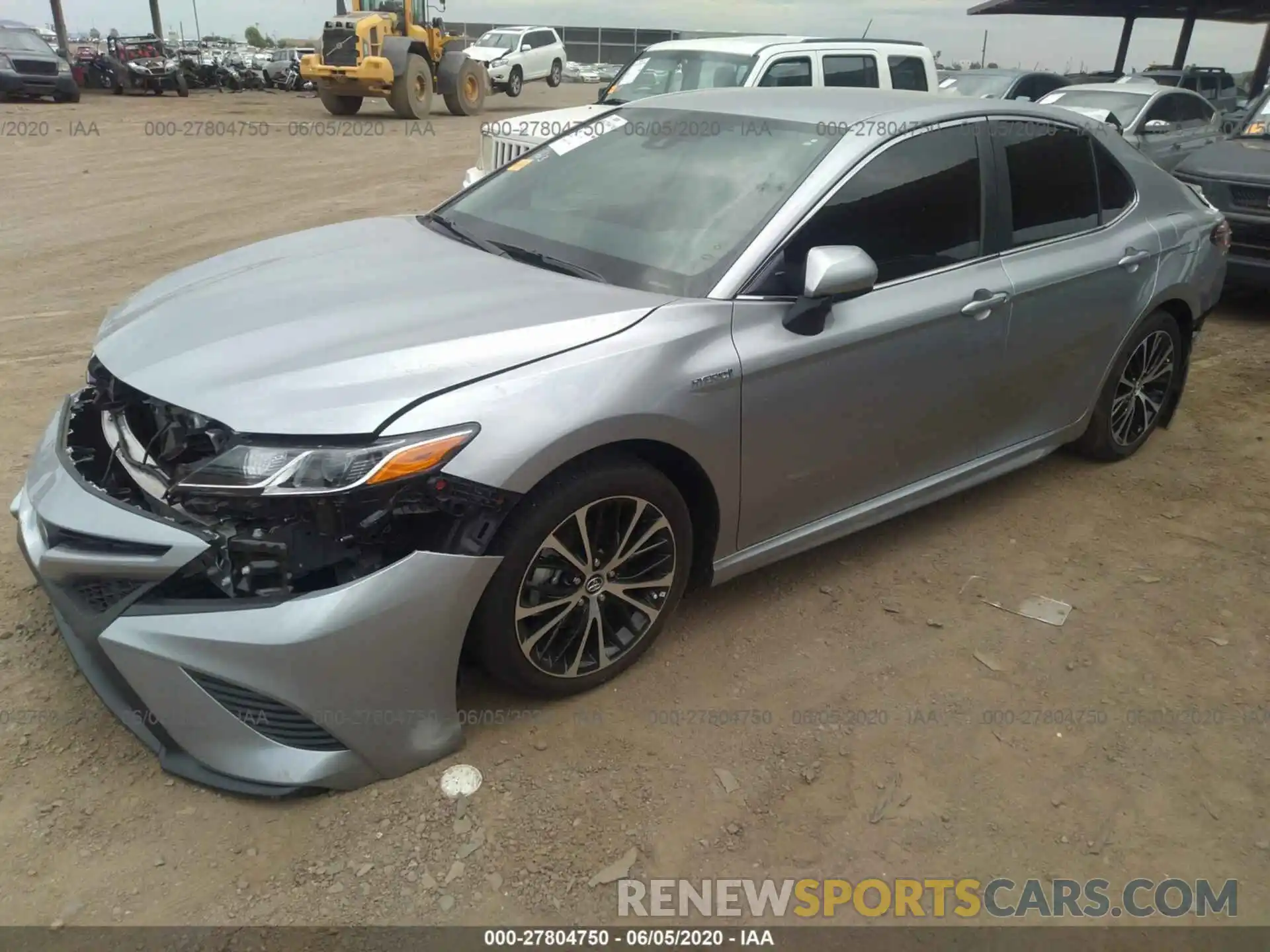 2 Photograph of a damaged car 4T1B21HK7KU014483 TOYOTA CAMRY 2019