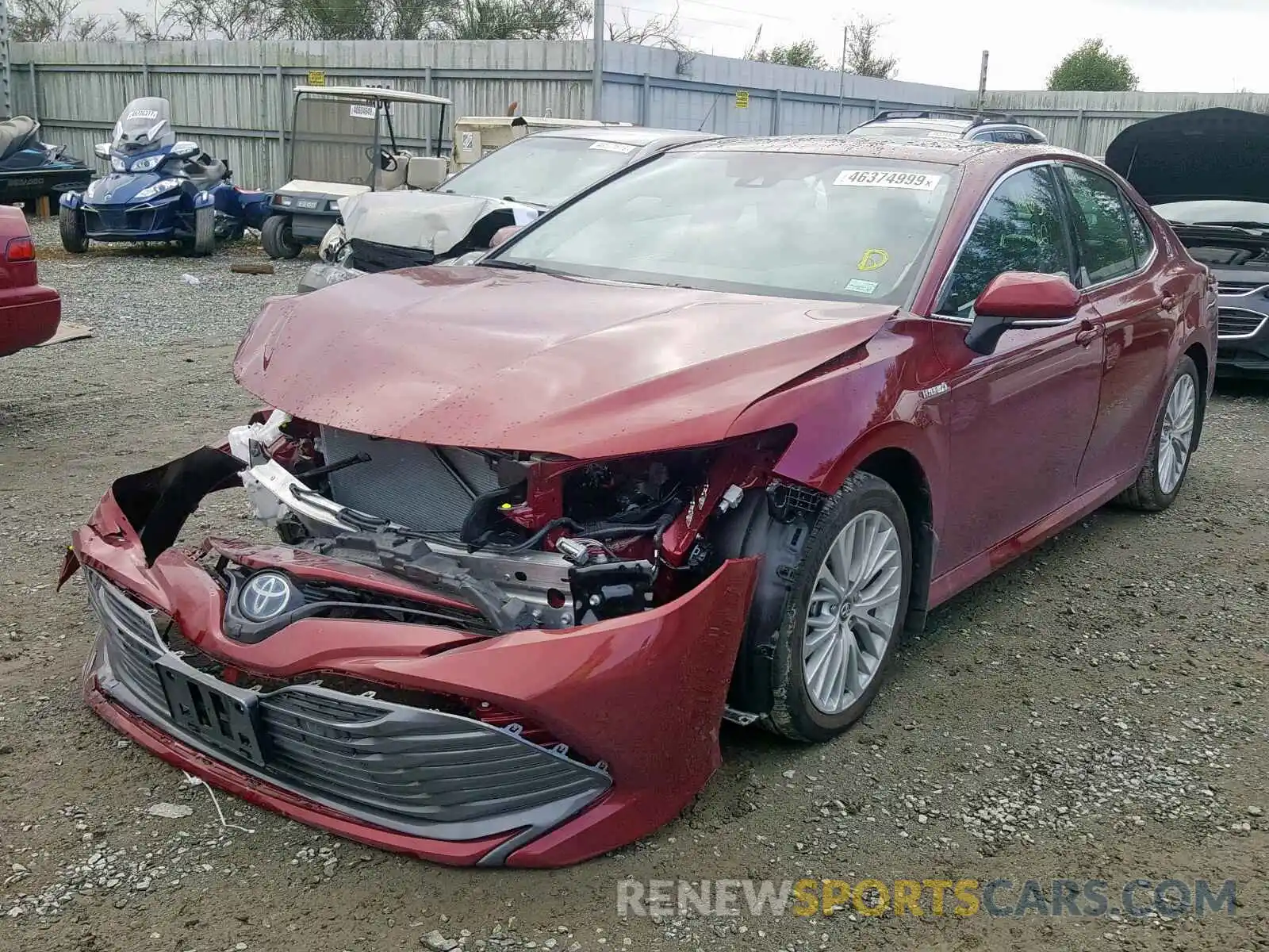 2 Photograph of a damaged car 4T1B21HK7KU511940 TOYOTA CAMRY 2019