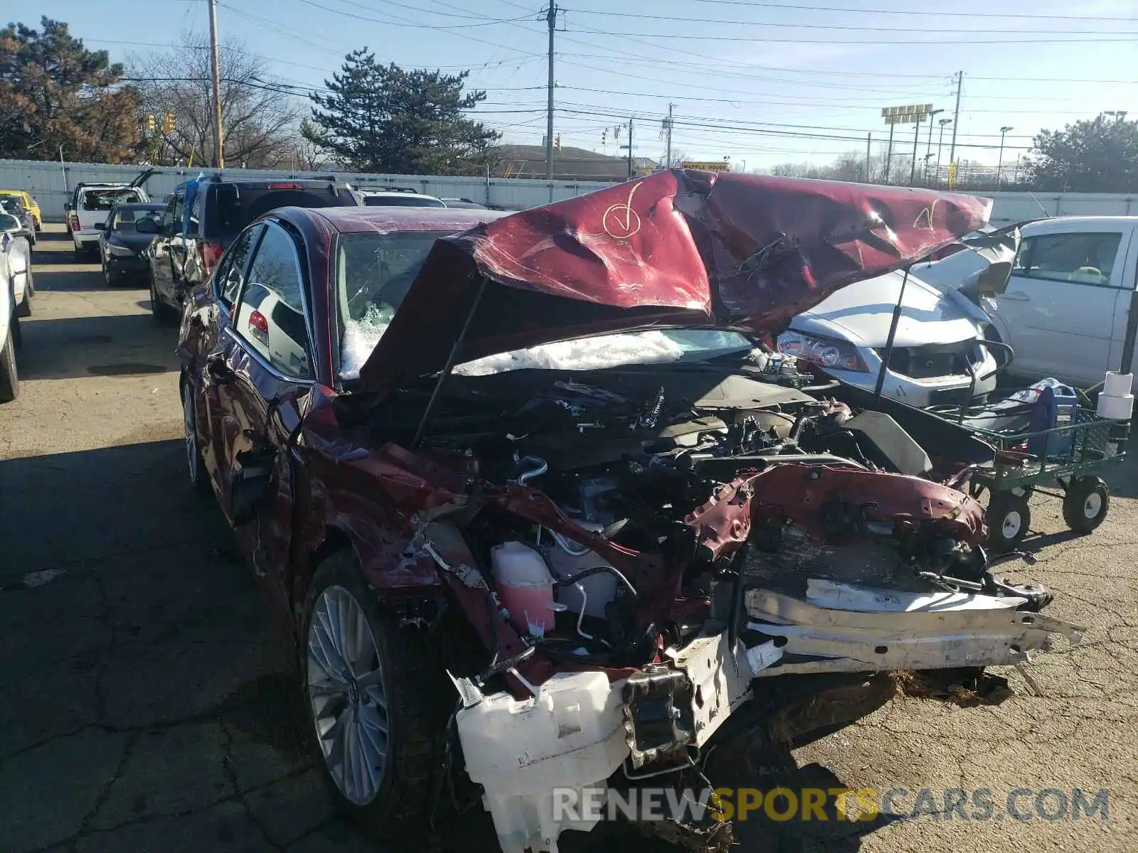 1 Photograph of a damaged car 4T1B21HK7KU518547 TOYOTA CAMRY 2019