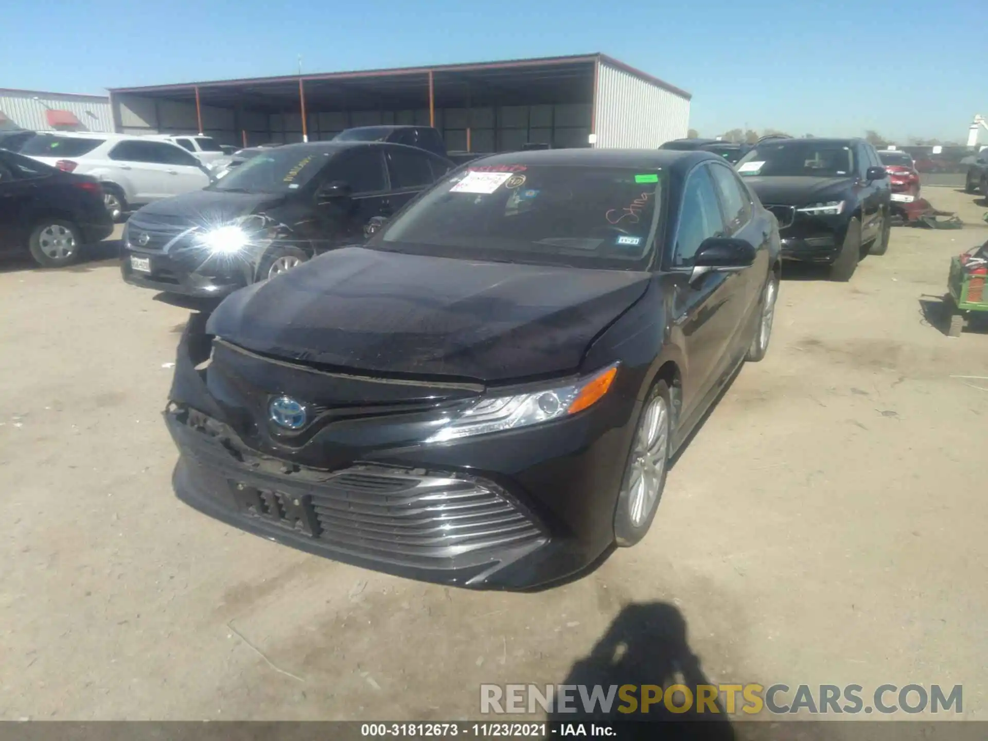 2 Photograph of a damaged car 4T1B21HK8KU010801 TOYOTA CAMRY 2019