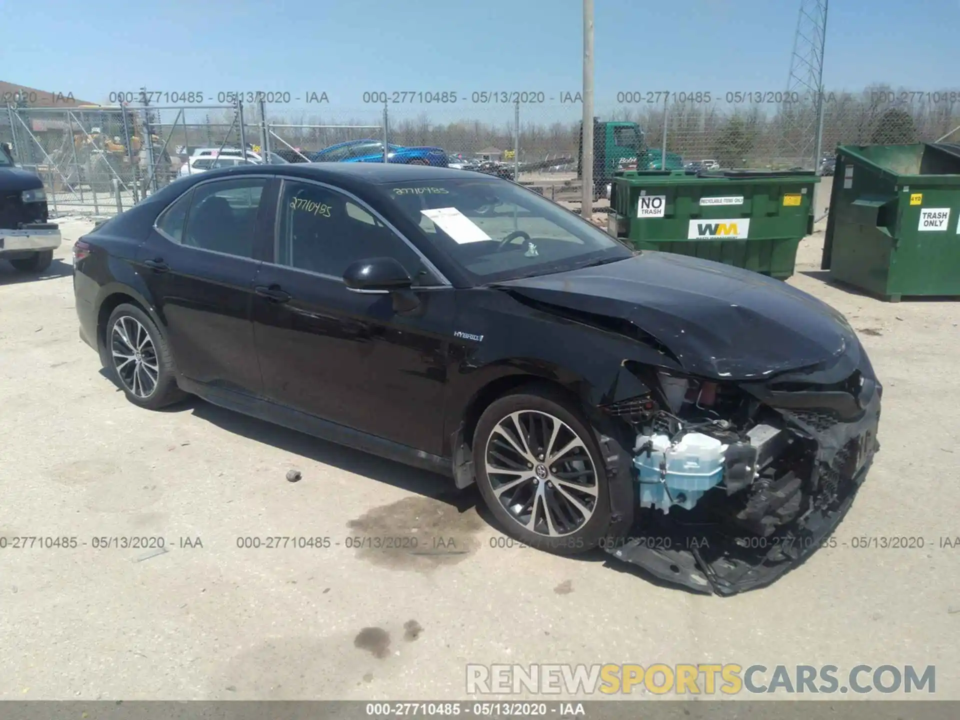 1 Photograph of a damaged car 4T1B21HK8KU011978 TOYOTA CAMRY 2019