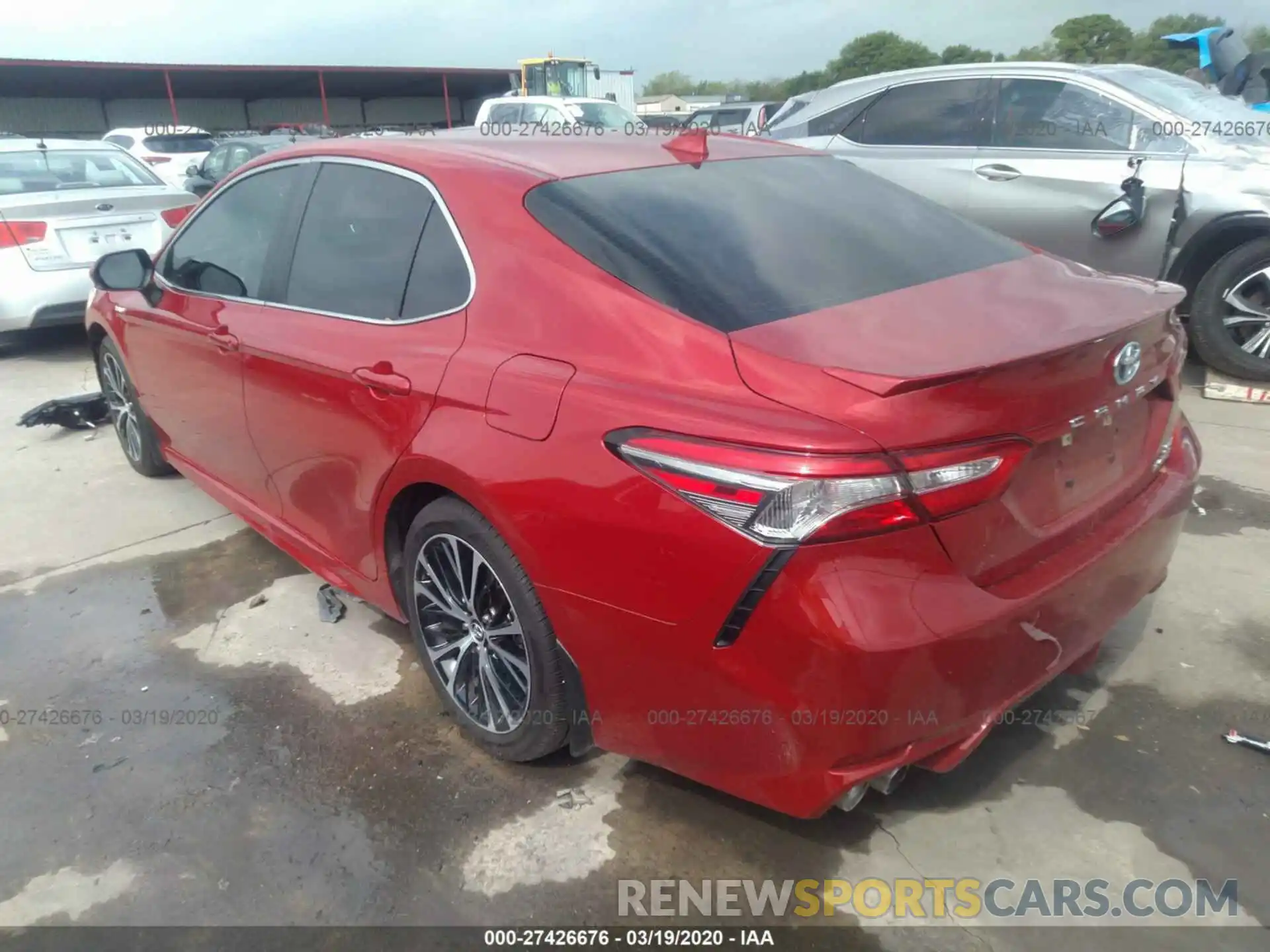 3 Фотография поврежденного автомобиля 4T1B21HK8KU012287 TOYOTA CAMRY 2019