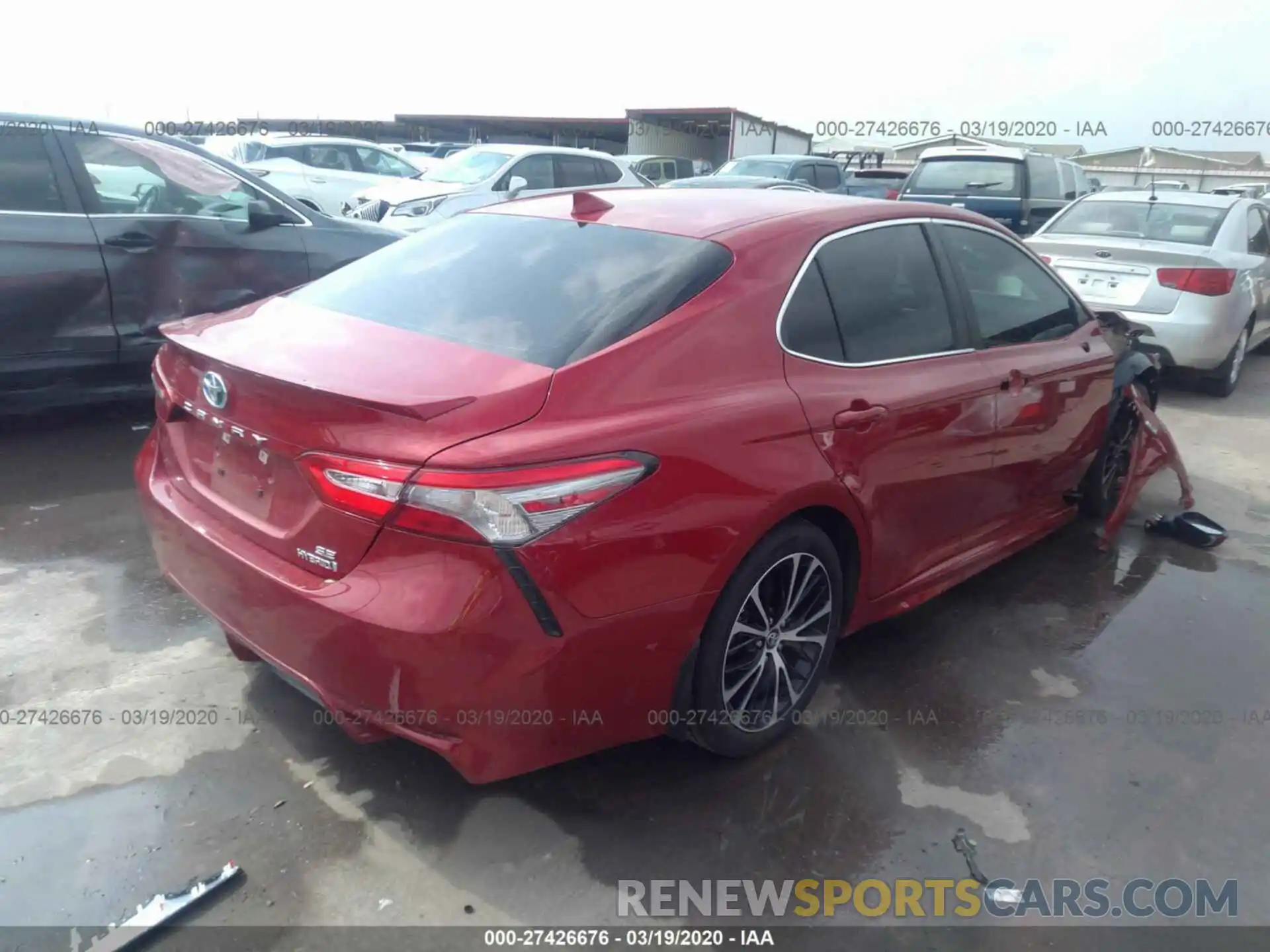 4 Фотография поврежденного автомобиля 4T1B21HK8KU012287 TOYOTA CAMRY 2019