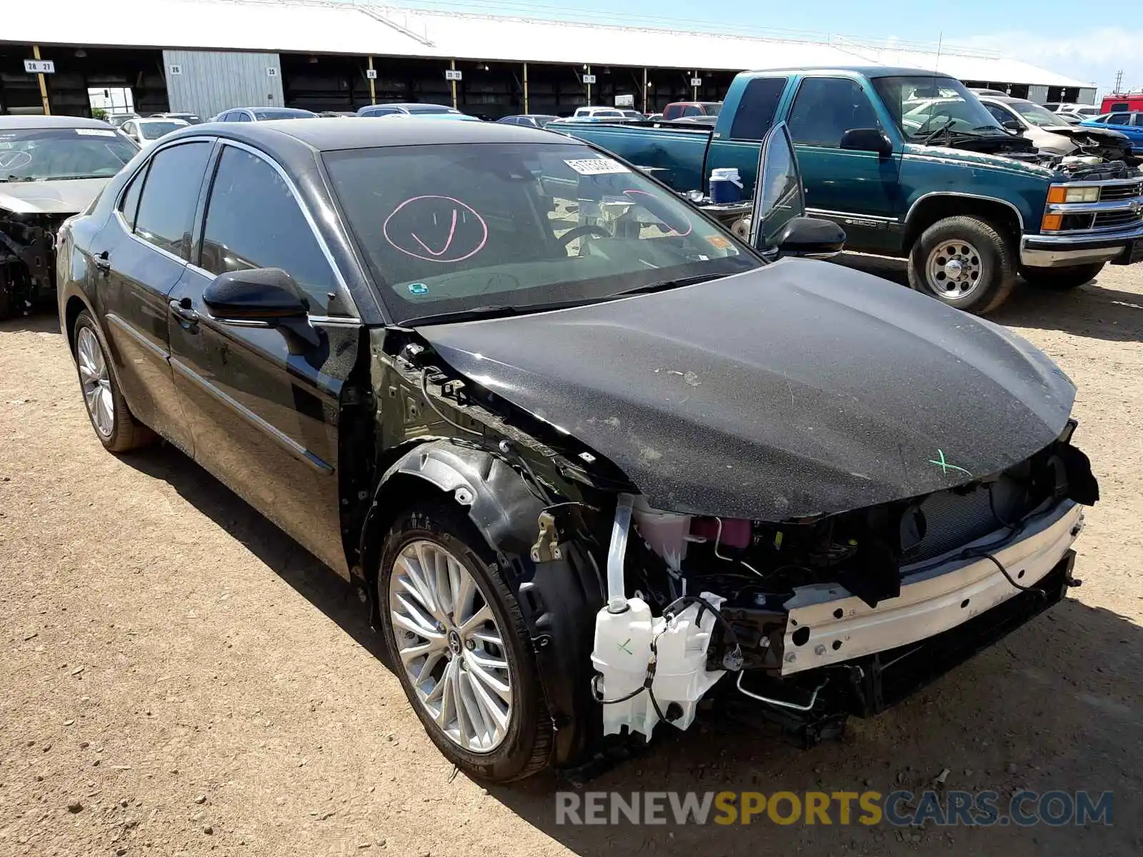 1 Photograph of a damaged car 4T1B21HK9KU010399 TOYOTA CAMRY 2019