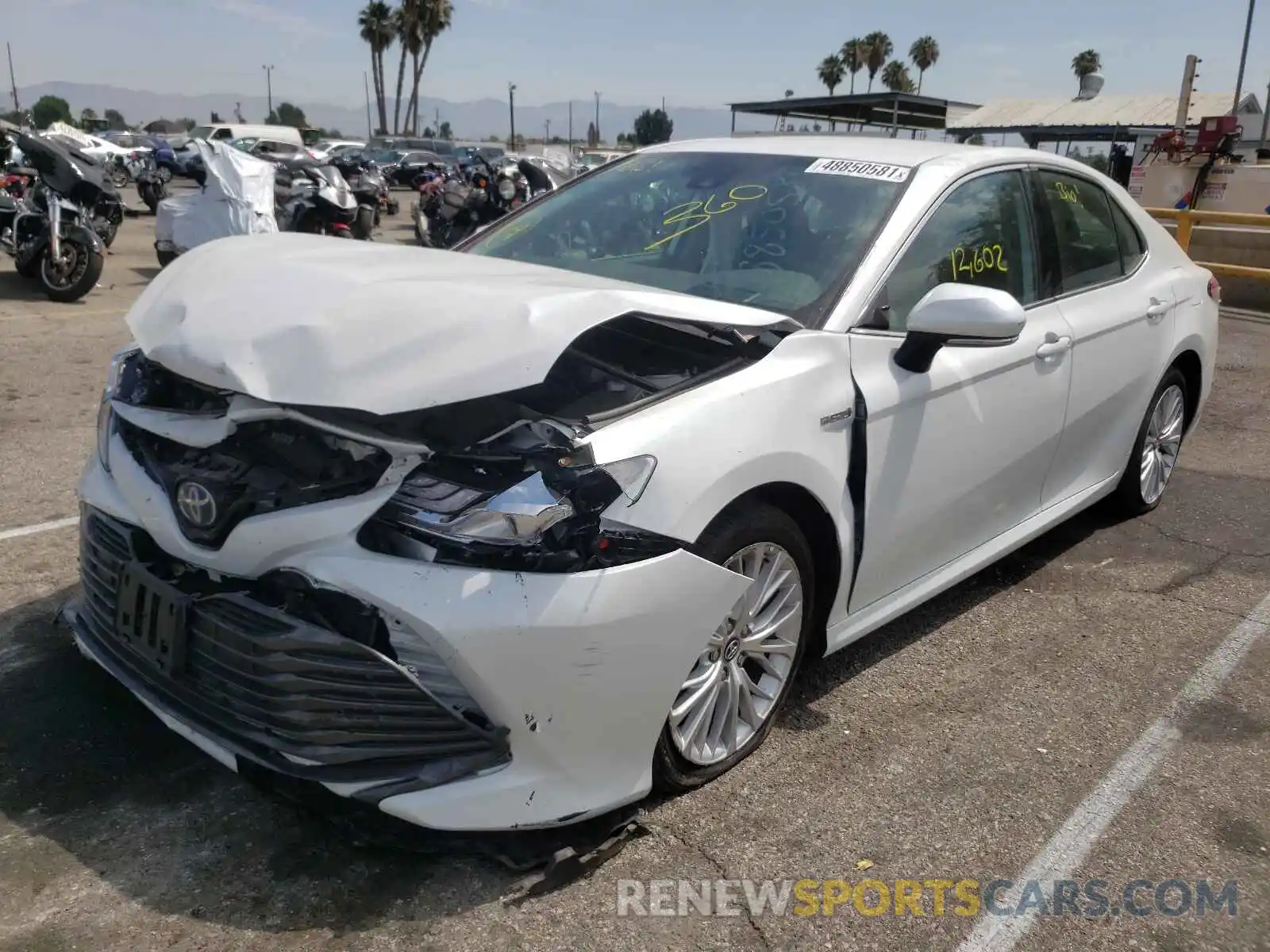 2 Photograph of a damaged car 4T1B21HK9KU513544 TOYOTA CAMRY 2019