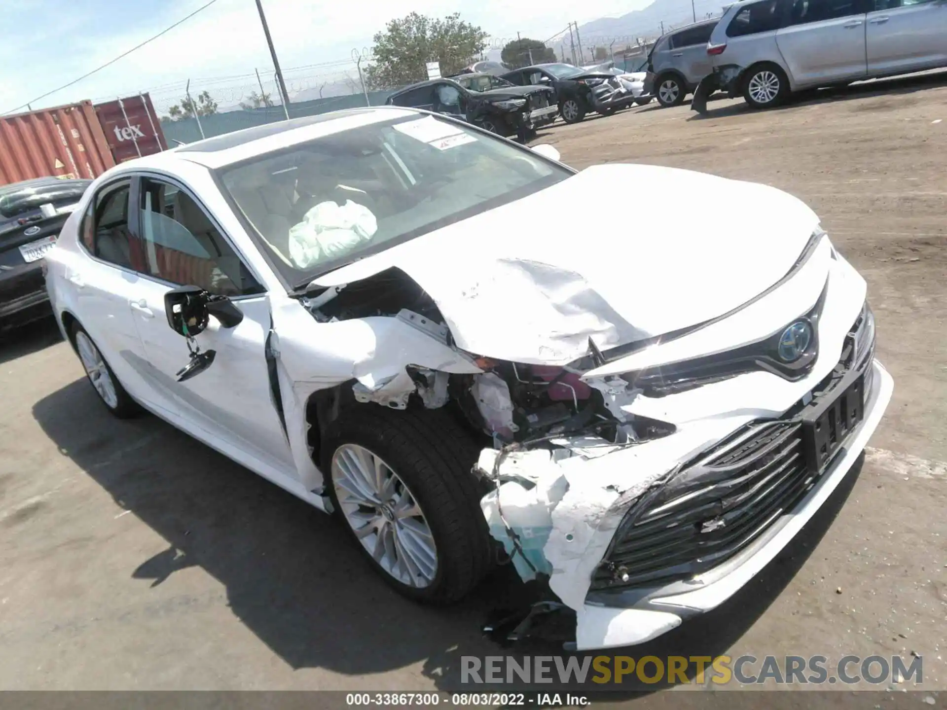 1 Photograph of a damaged car 4T1B21HK9KU515245 TOYOTA CAMRY 2019