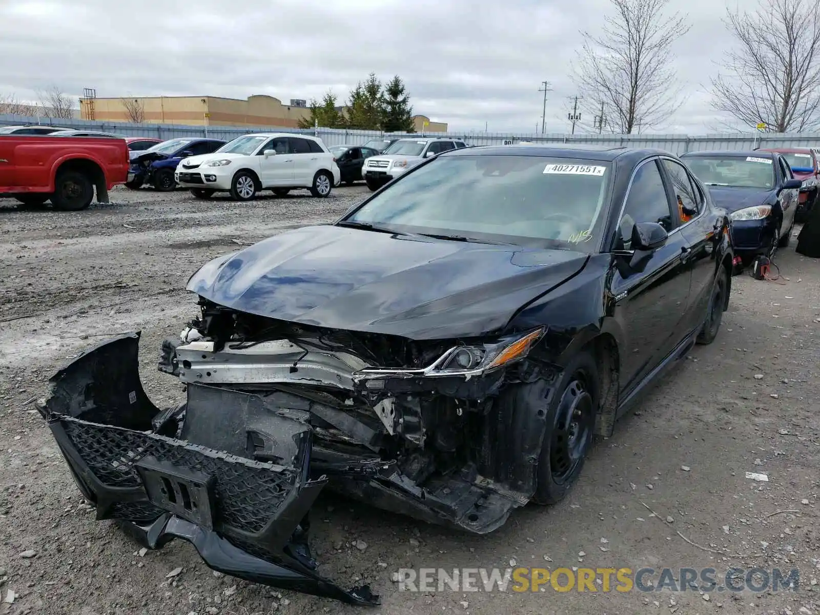 2 Photograph of a damaged car 4T1B21HK9KU517951 TOYOTA CAMRY 2019