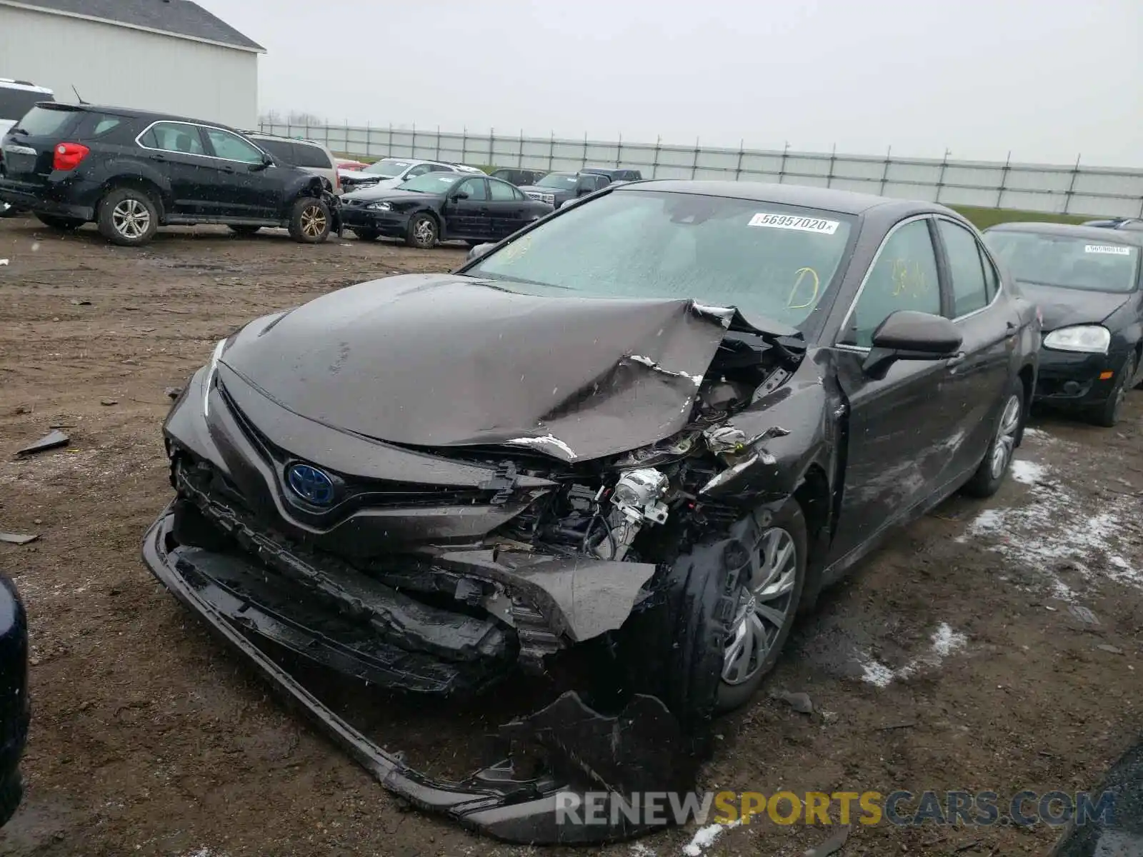 2 Photograph of a damaged car 4T1B31HK0KU007565 TOYOTA CAMRY 2019