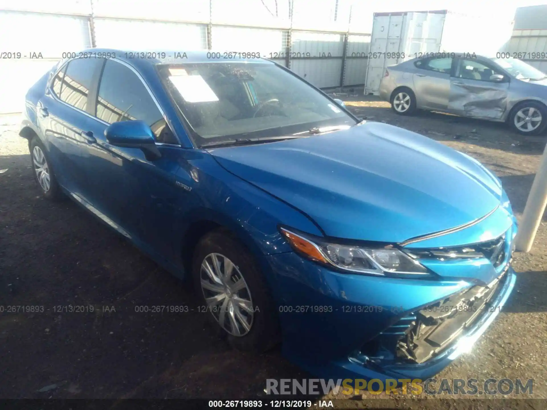 1 Photograph of a damaged car 4T1B31HK1KU005436 TOYOTA CAMRY 2019