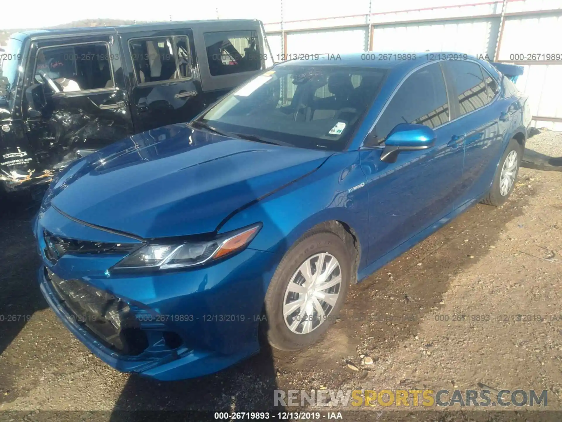 2 Photograph of a damaged car 4T1B31HK1KU005436 TOYOTA CAMRY 2019