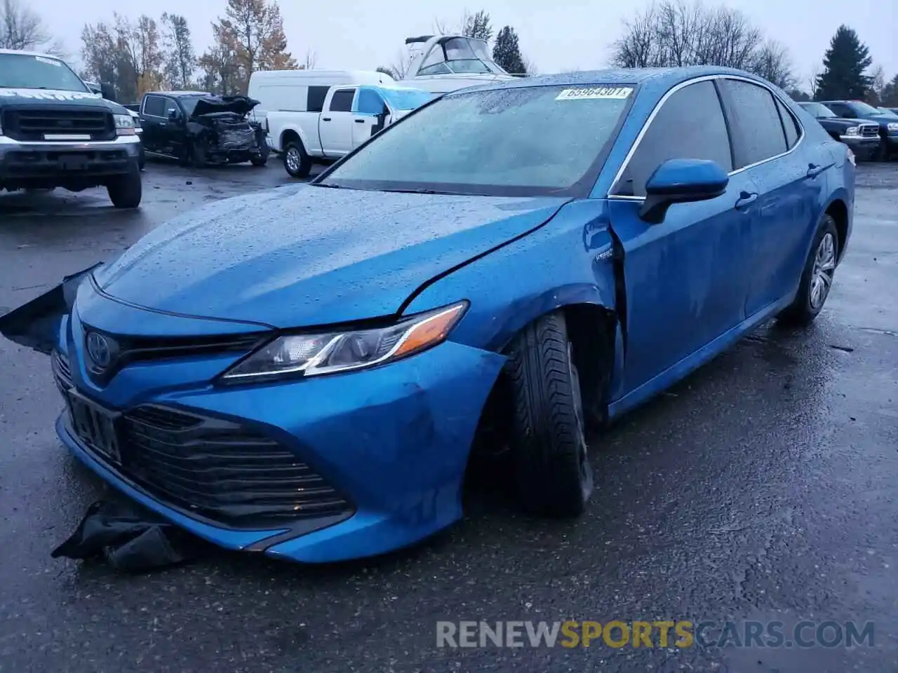 2 Photograph of a damaged car 4T1B31HK1KU007381 TOYOTA CAMRY 2019