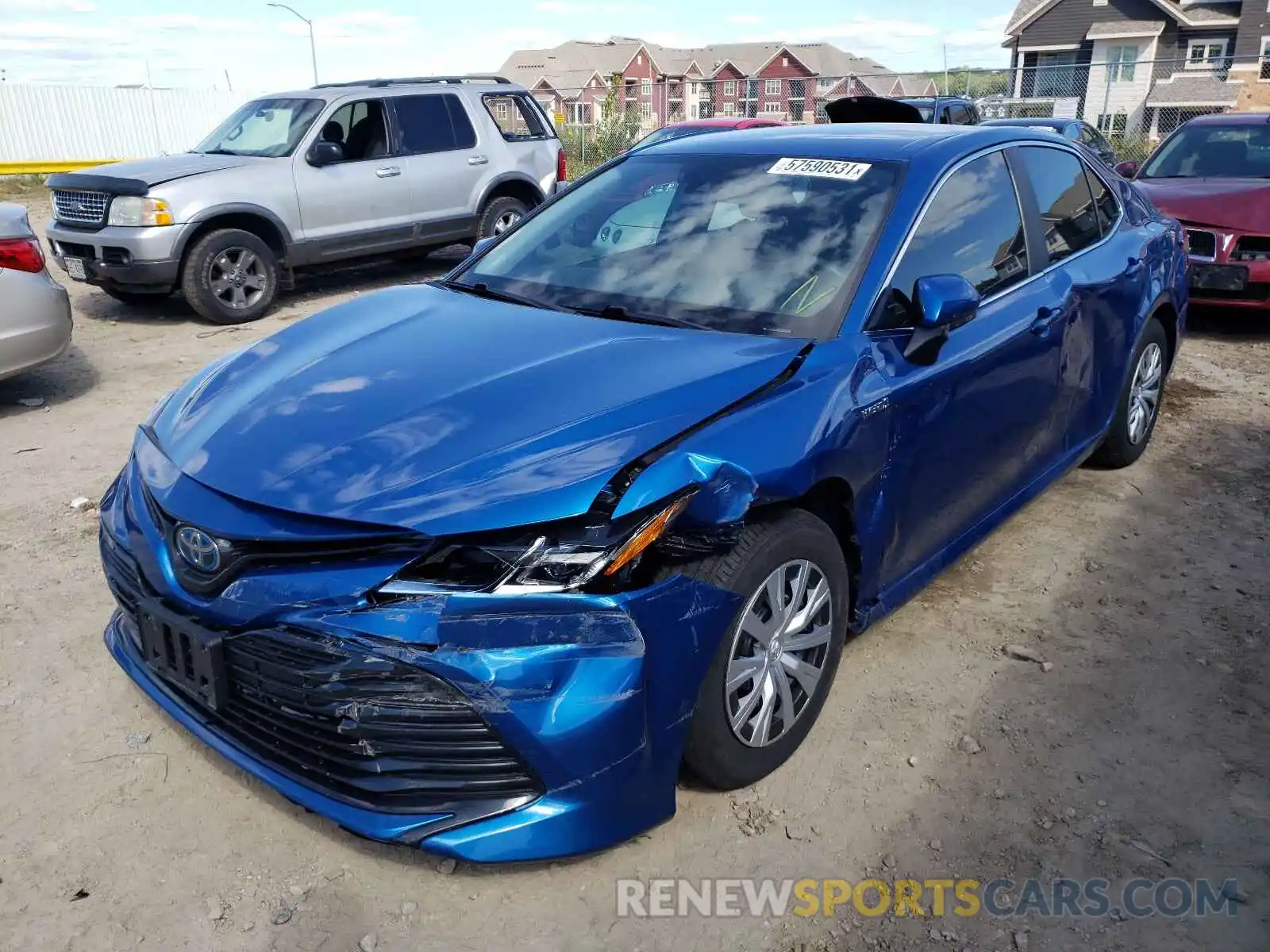 2 Photograph of a damaged car 4T1B31HK1KU008207 TOYOTA CAMRY 2019