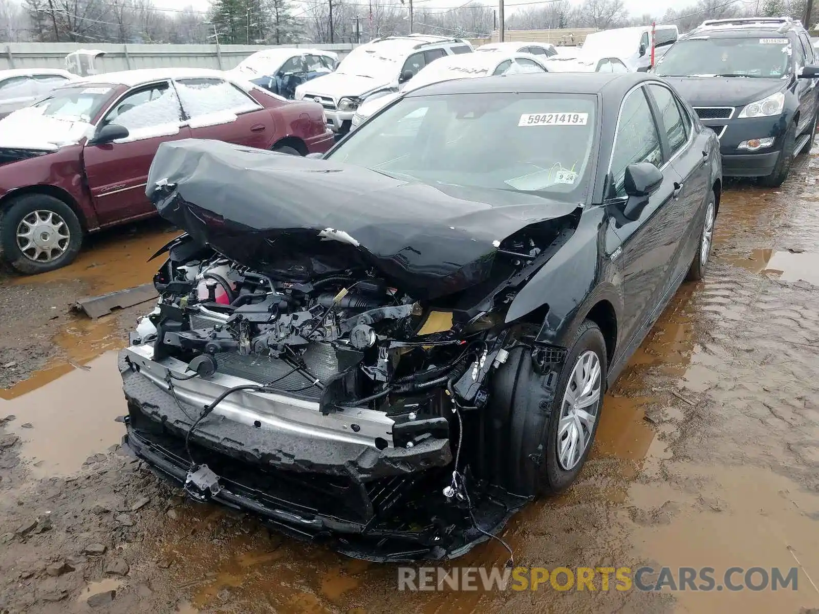 2 Photograph of a damaged car 4T1B31HK1KU009020 TOYOTA CAMRY 2019