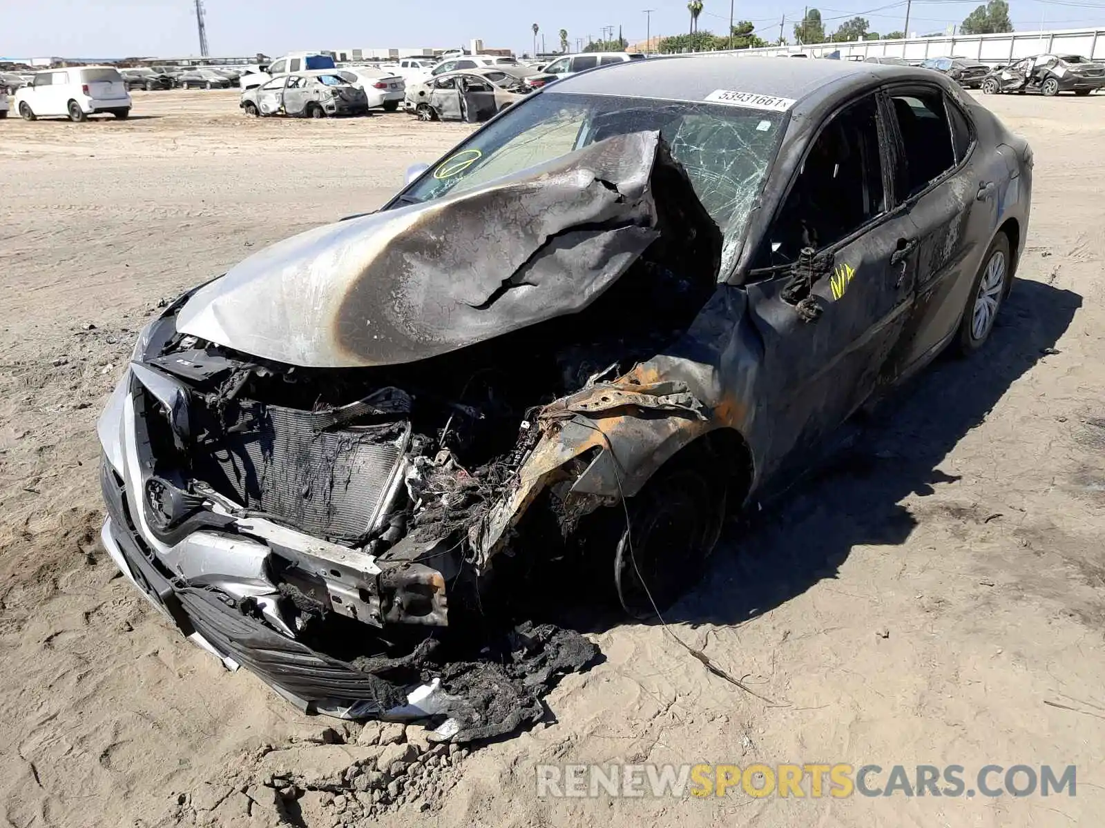 2 Photograph of a damaged car 4T1B31HK1KU509971 TOYOTA CAMRY 2019