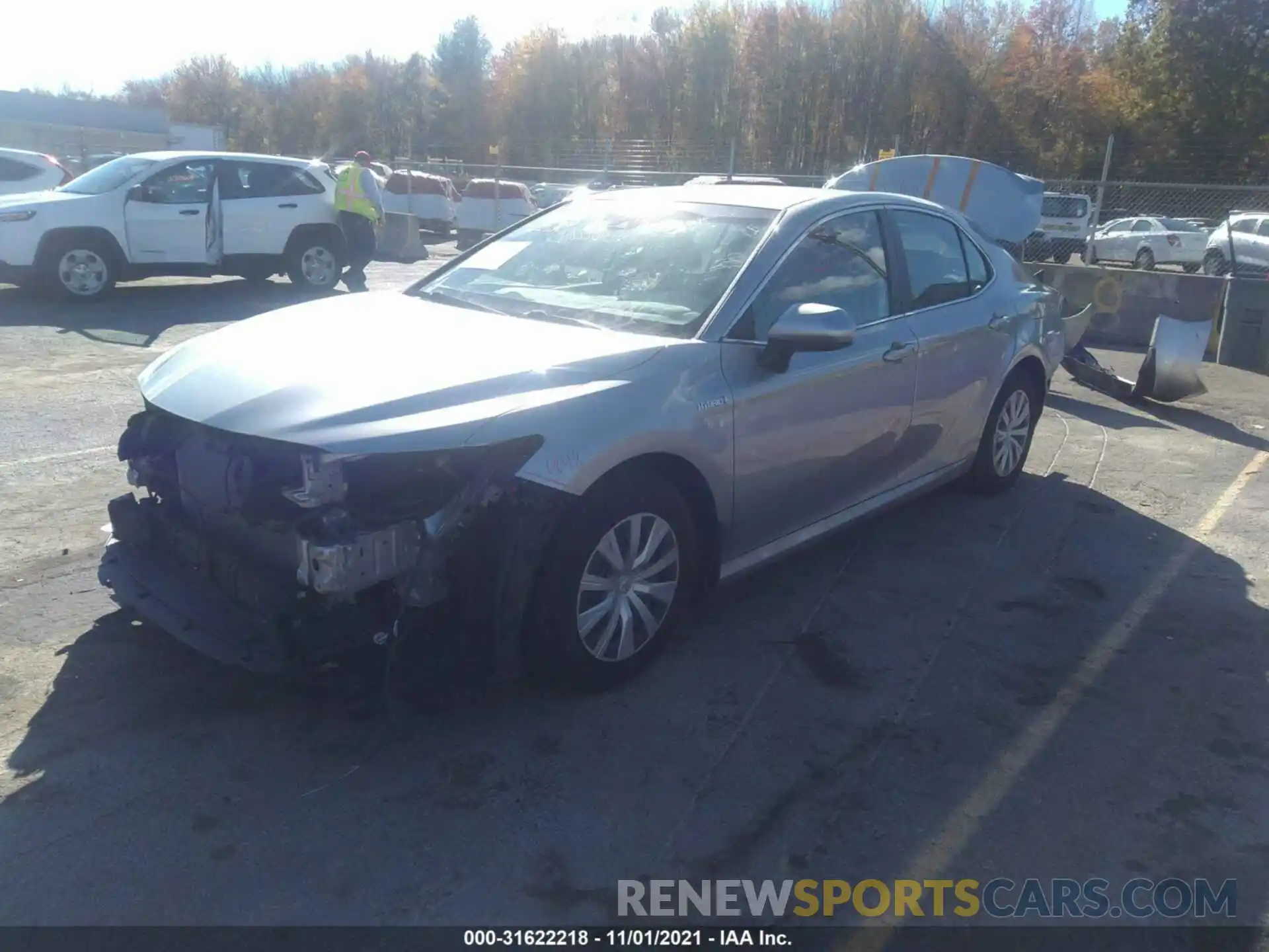 2 Photograph of a damaged car 4T1B31HK1KU510523 TOYOTA CAMRY 2019