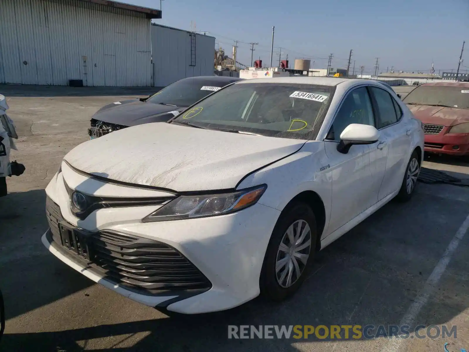 2 Photograph of a damaged car 4T1B31HK1KU513339 TOYOTA CAMRY 2019