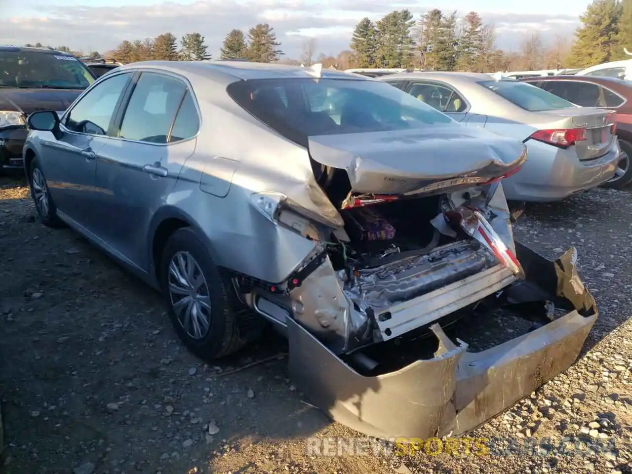 3 Photograph of a damaged car 4T1B31HK1KU517472 TOYOTA CAMRY 2019