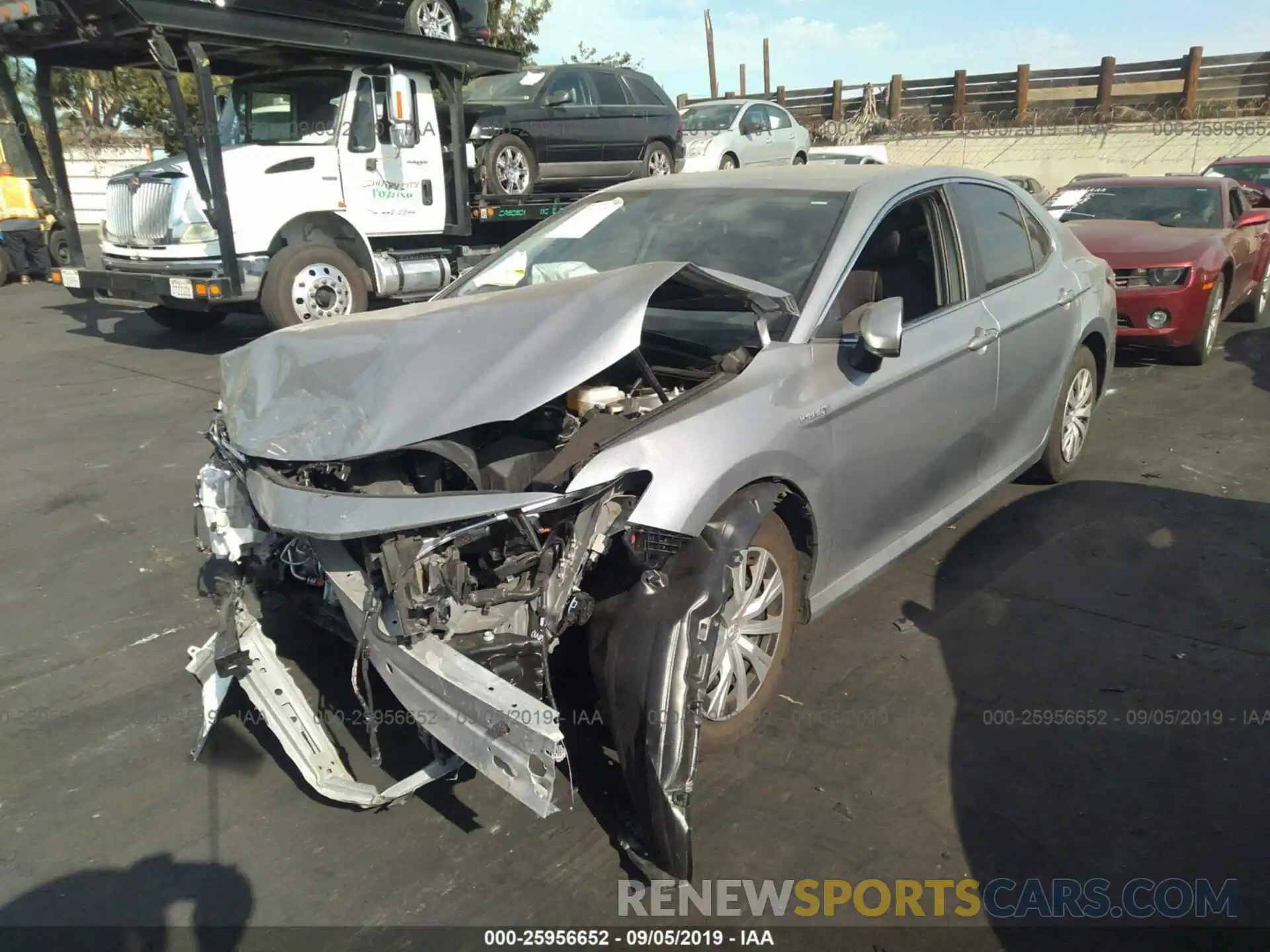 2 Photograph of a damaged car 4T1B31HK2KU007387 TOYOTA CAMRY 2019