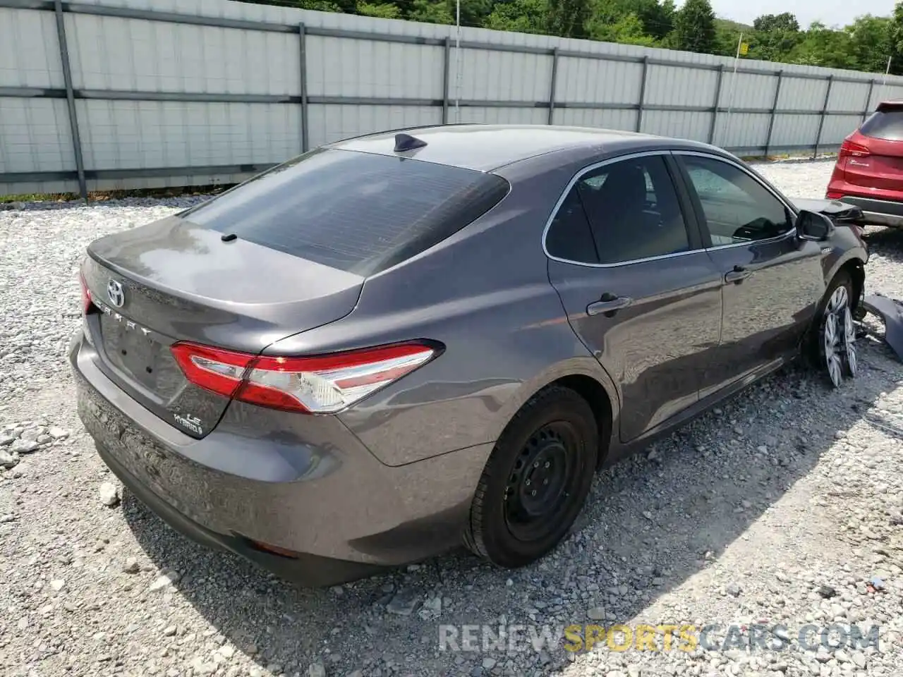 4 Photograph of a damaged car 4T1B31HK2KU007471 TOYOTA CAMRY 2019